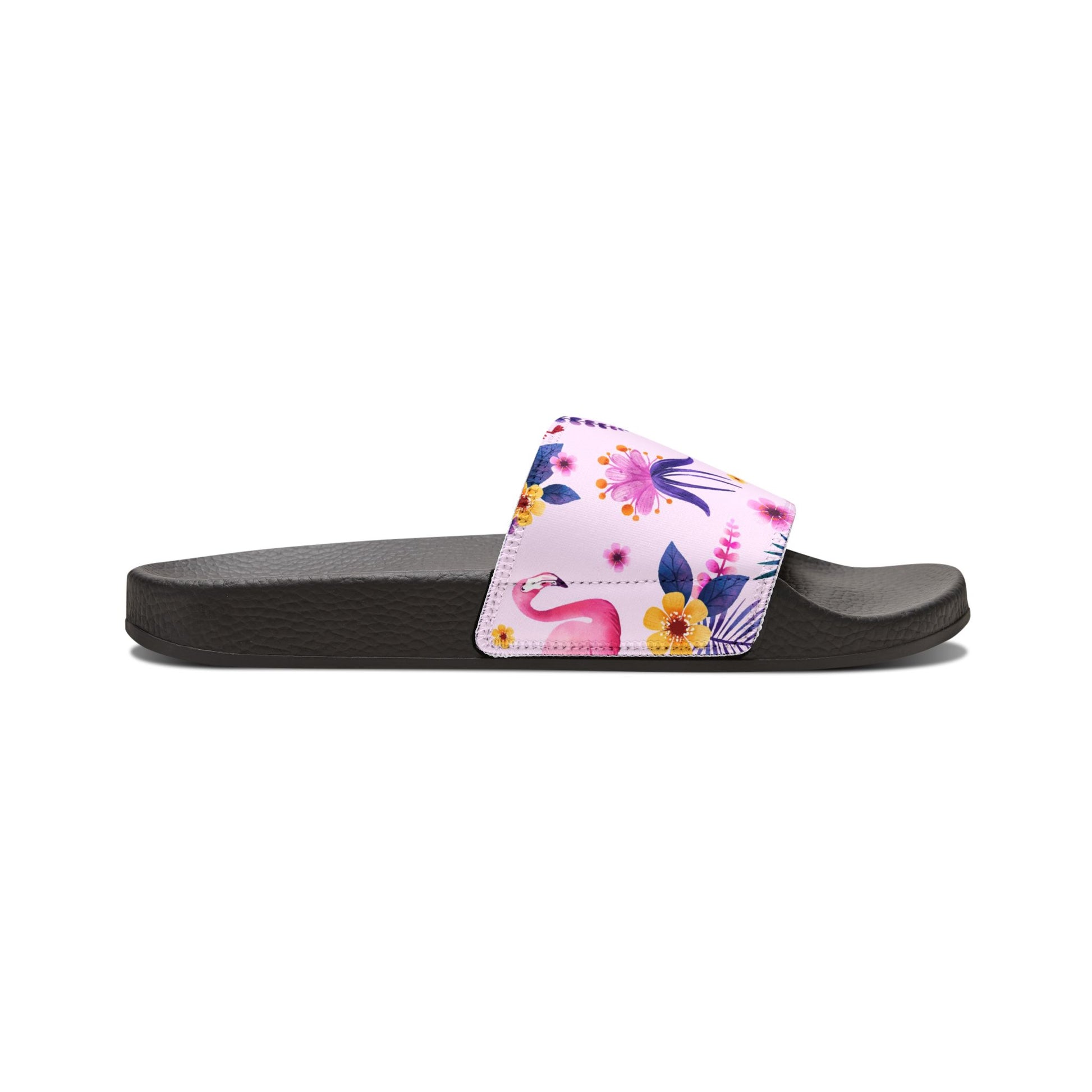 "Pink Flamingo Carnival: Exotic Bliss" Men's Beach Sandals - Island Vibes For Life