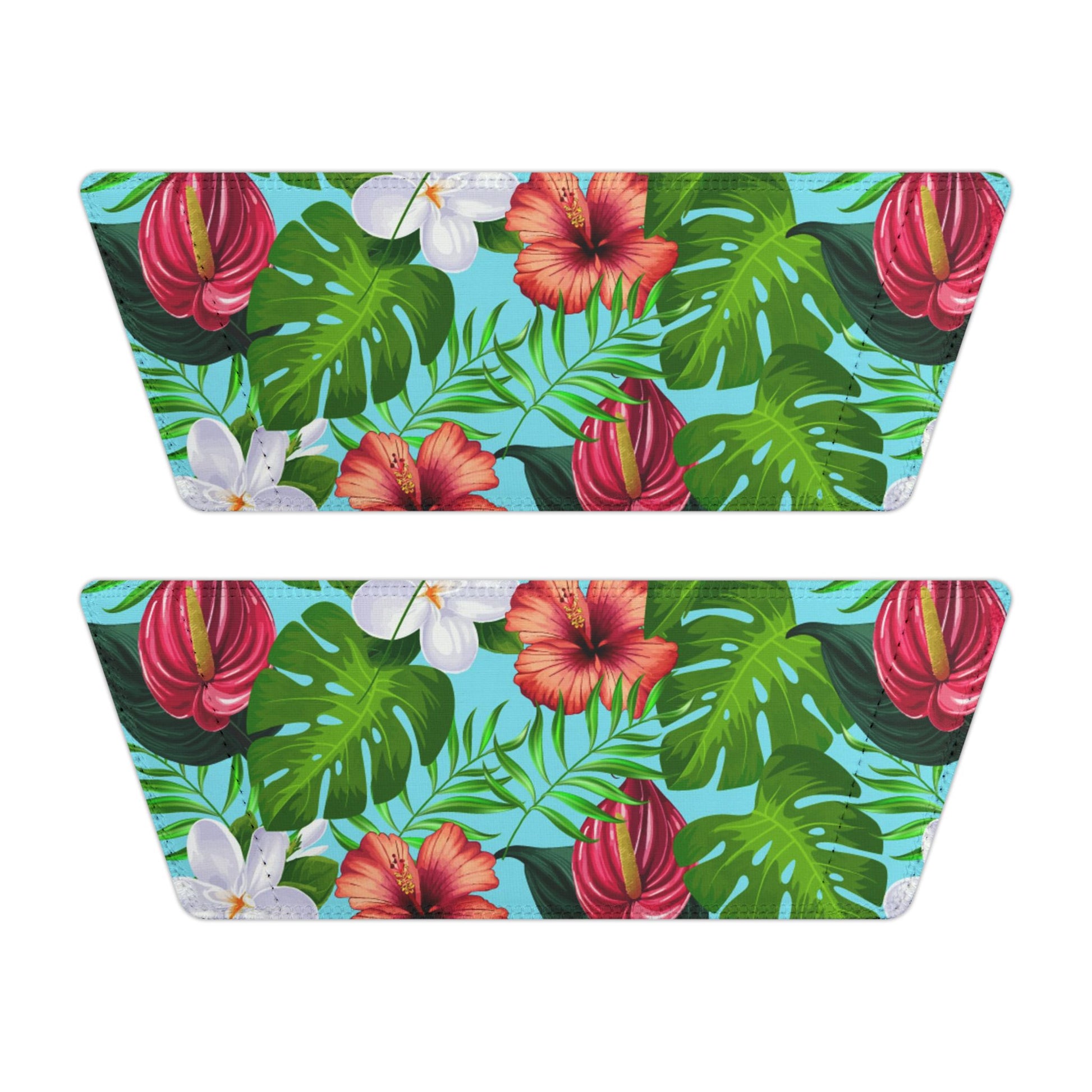 "Jungle Odyssey Hues: Celadon Blue" Women's Beach Sandals - Island Vibes For Life