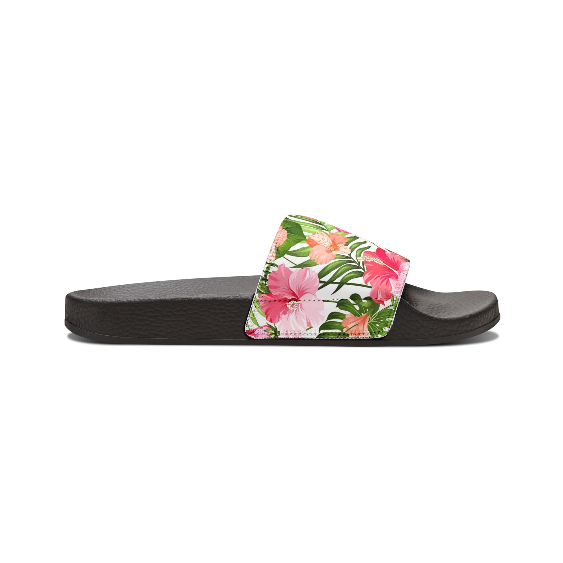 "Blooming Hibiscus" Men's Beach Sandals - Island Vibes For Life