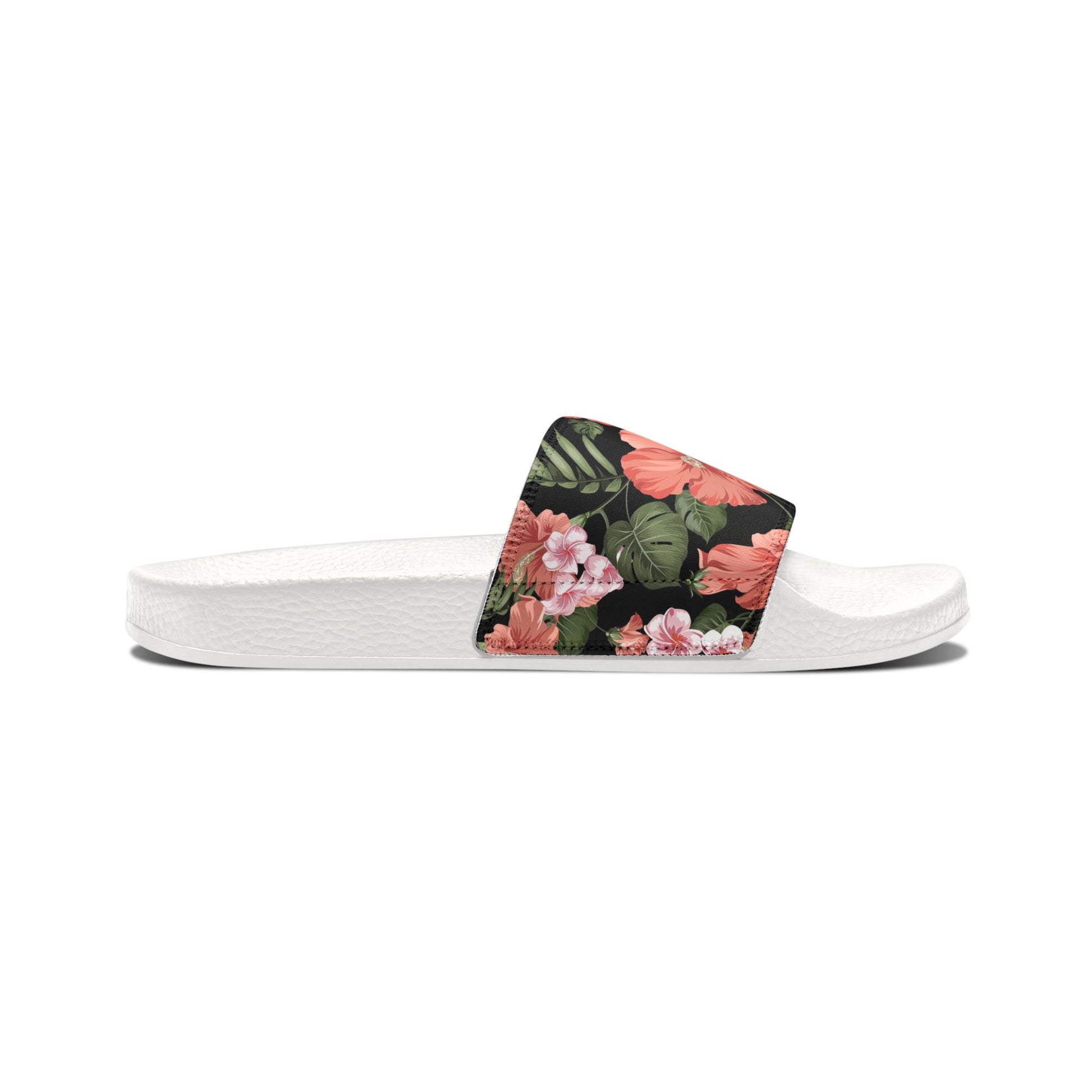 "Midnight Bloomscape" Women's Beach Sandals - Island Vibes For Life