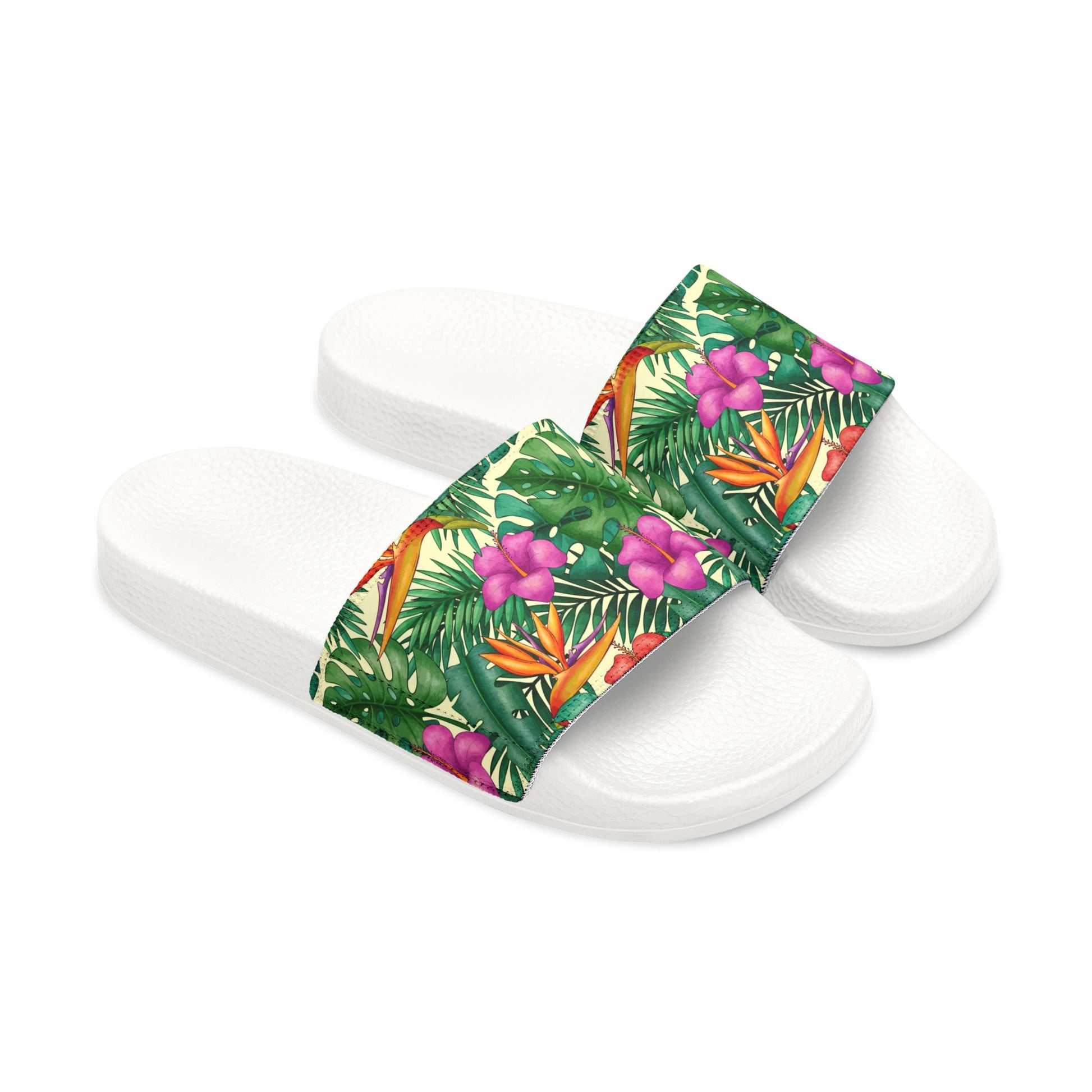 "Bird of Paradise Delight" Men's Beach Sandals - Island Vibes For Life