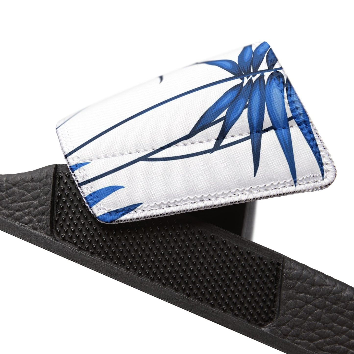 "Sapphire Palm Serenity" Men's Beach Sandals - Island Vibes For Life