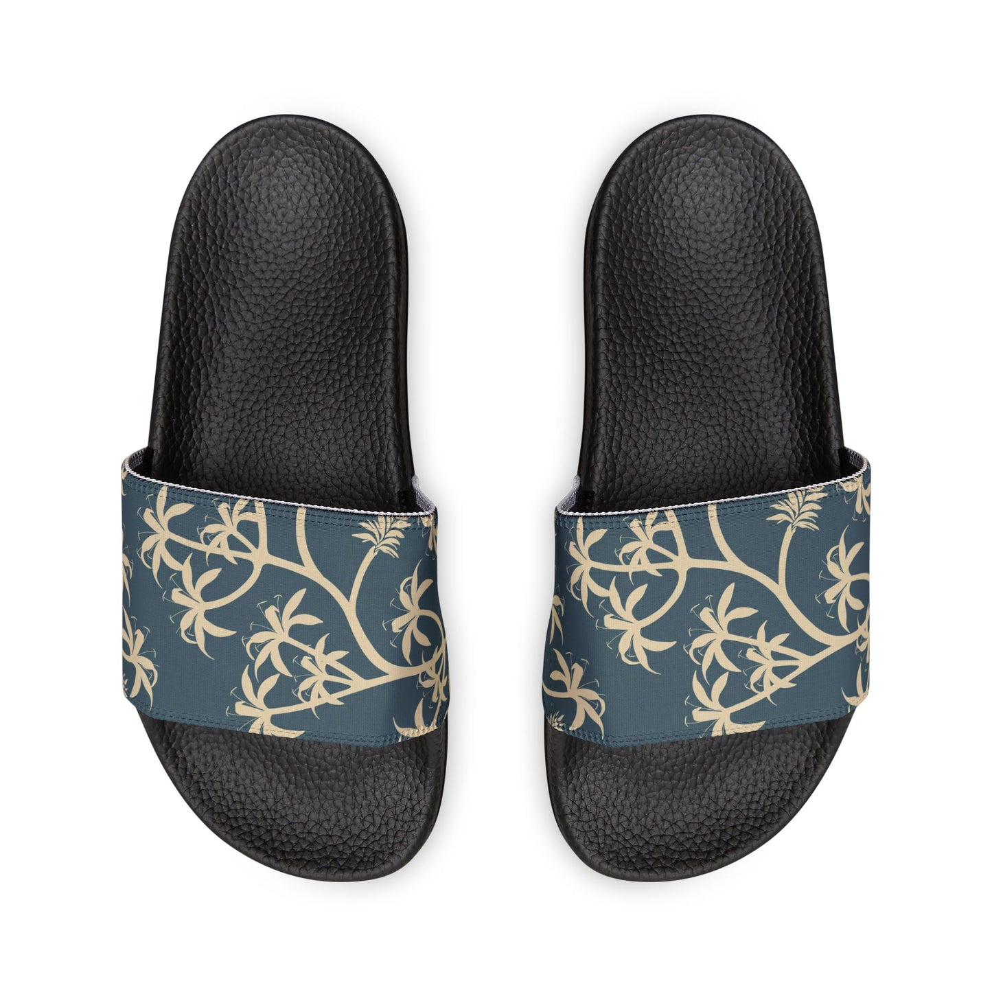 "Earthy Bluescape Oasis" Women's Beach Sandals - Island Vibes For Life