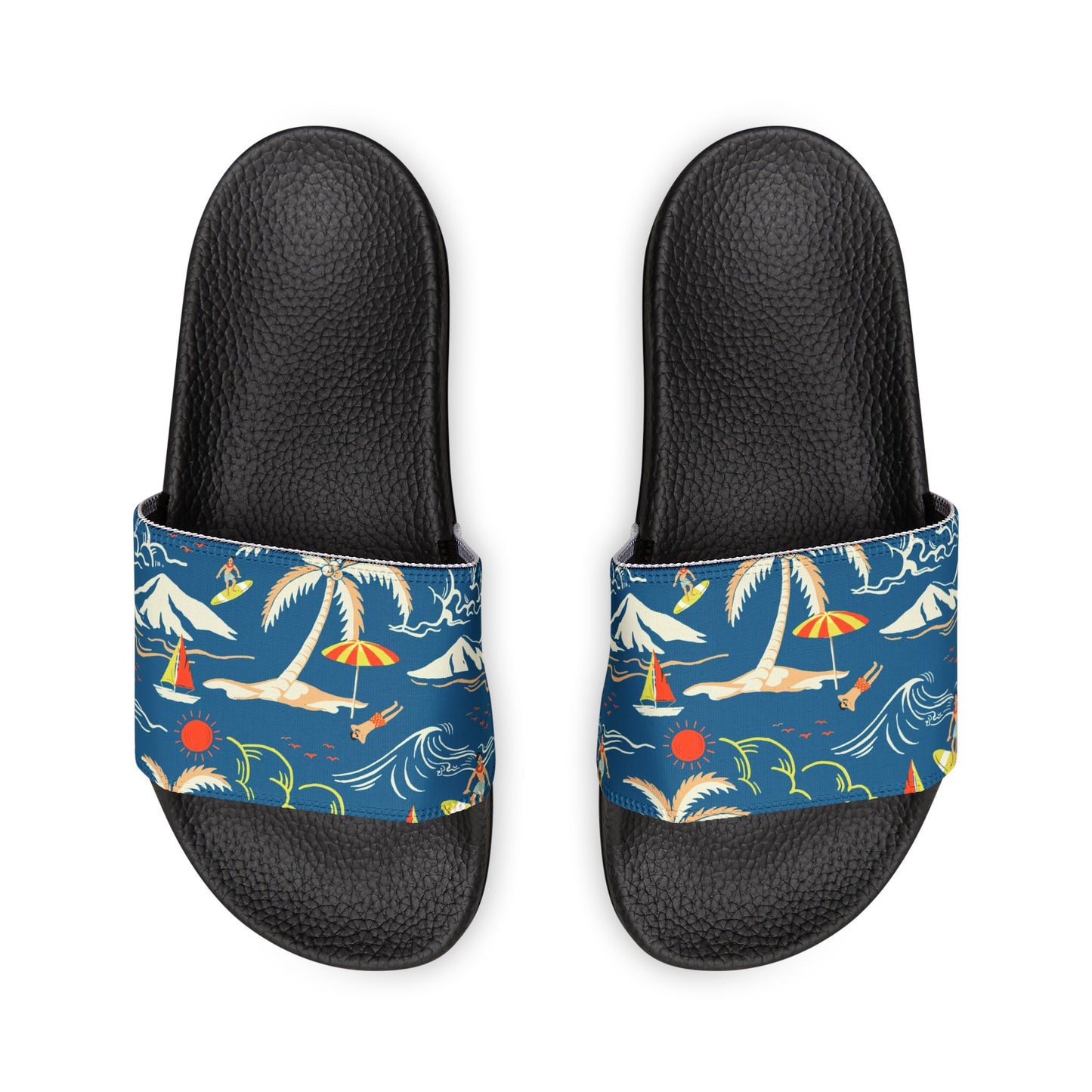 "Surfin', Sailin', and Tsunami" Women's Beach Sandals - Island Vibes For Life