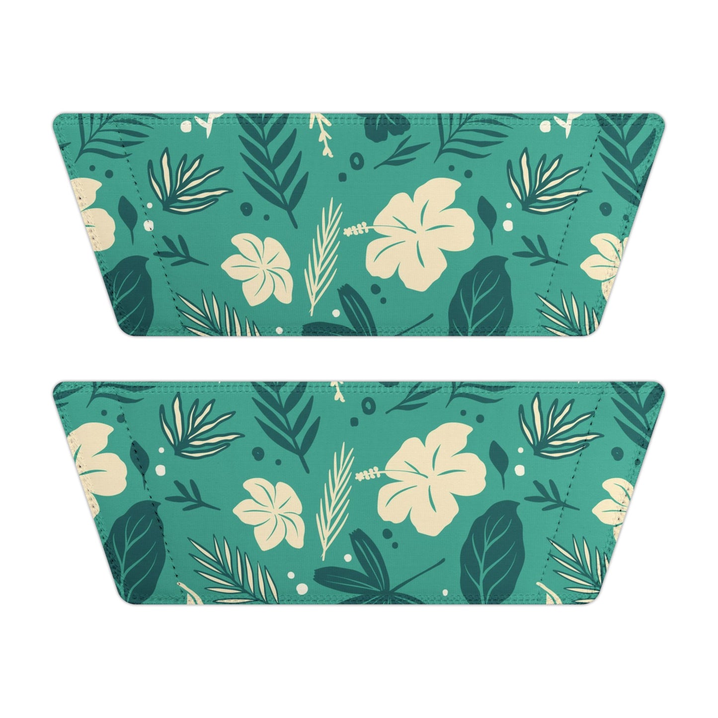 "Tropical Whispers: Teal Tapestry" Men's Beach Sandals - Island Vibes For Life