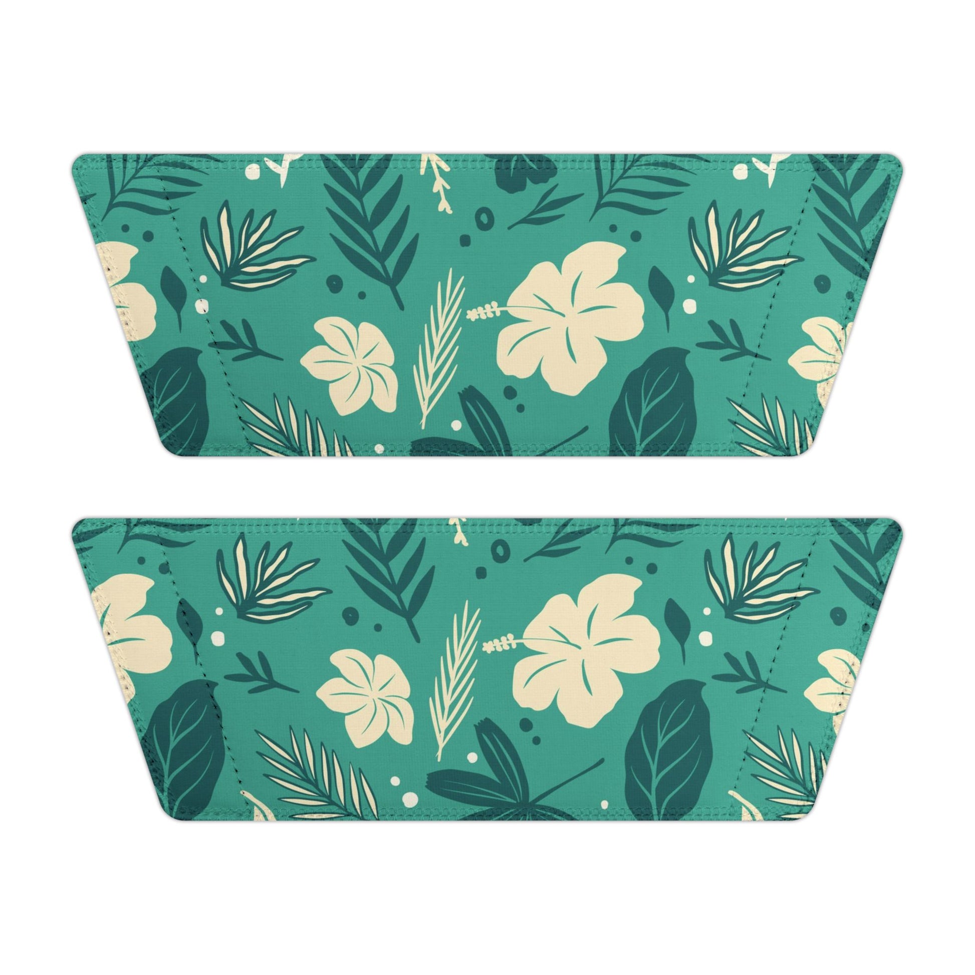 "Tropical Whispers: Teal Tapestry" Men's Beach Sandals - Island Vibes For Life