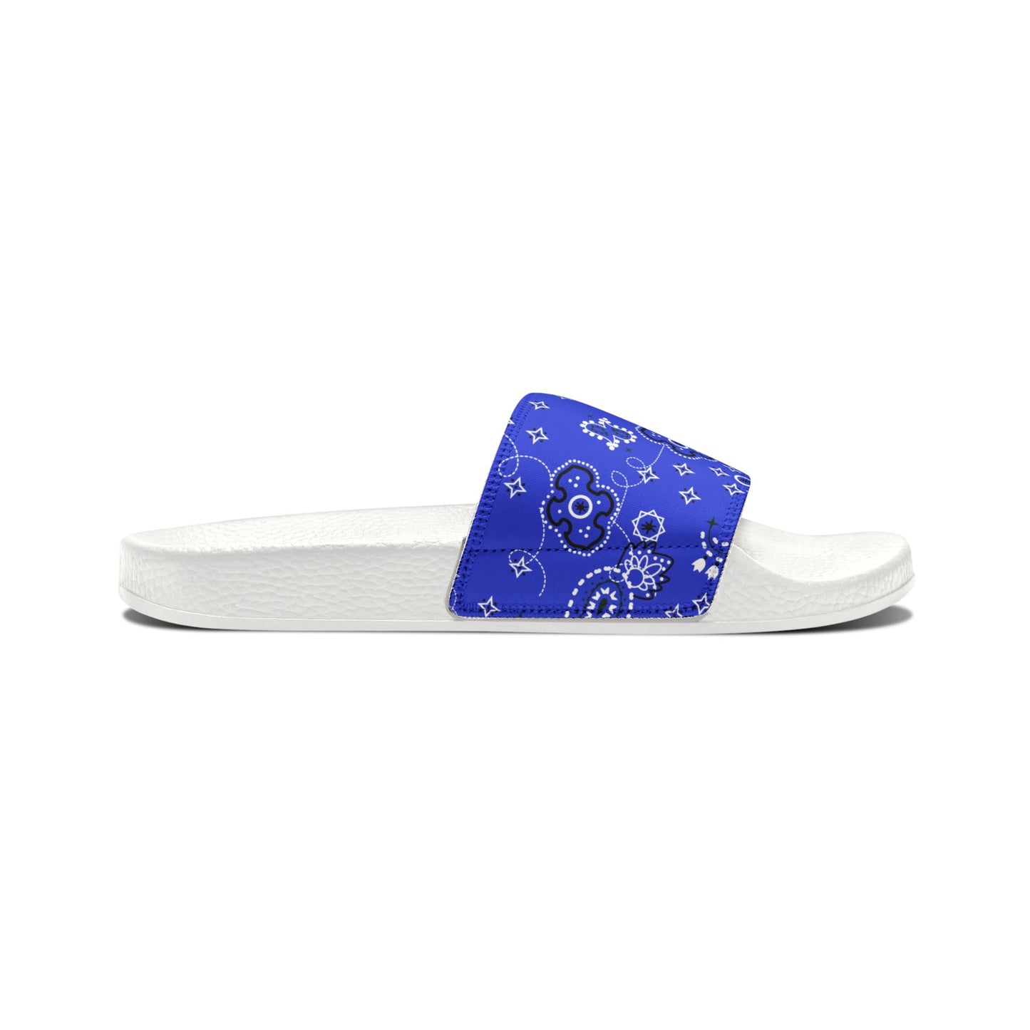 "Blue Paisley Bliss" Men's Beach Sandals - Island Vibes For Life