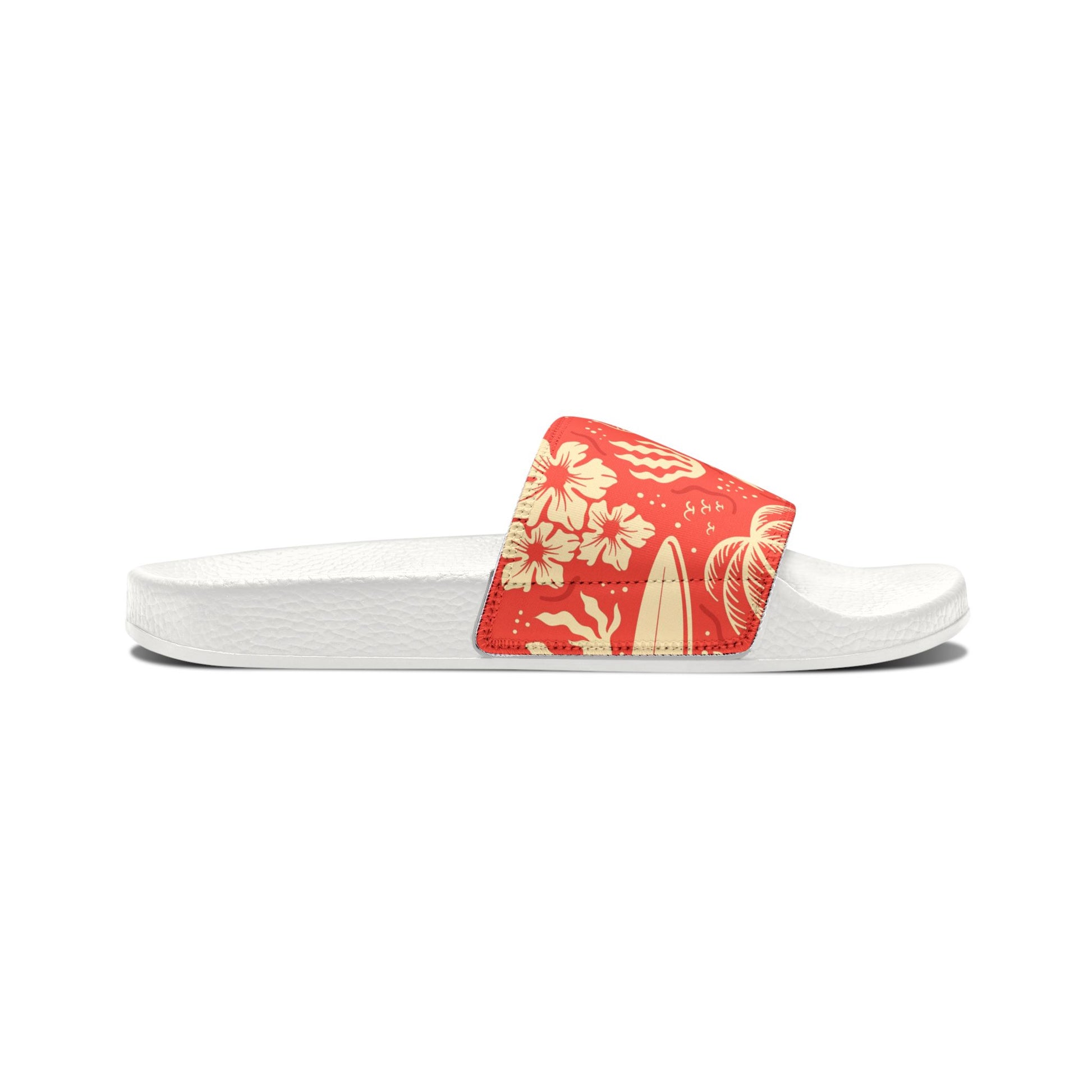 "Tropical Radiance in Red" Women's Beach Sandals - Island Vibes For Life