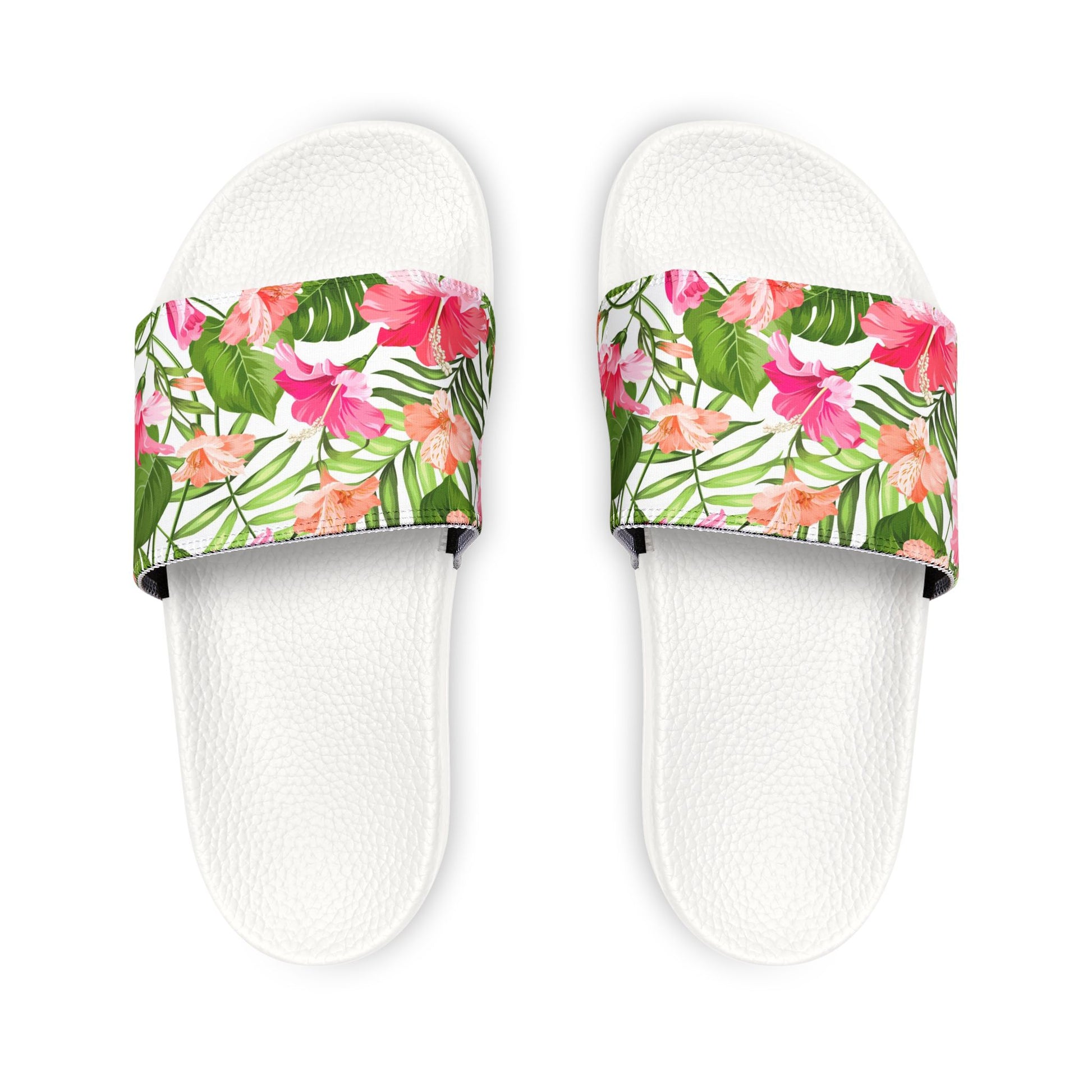 "Blooming Hibiscus" Men's Beach Sandals - Island Vibes For Life