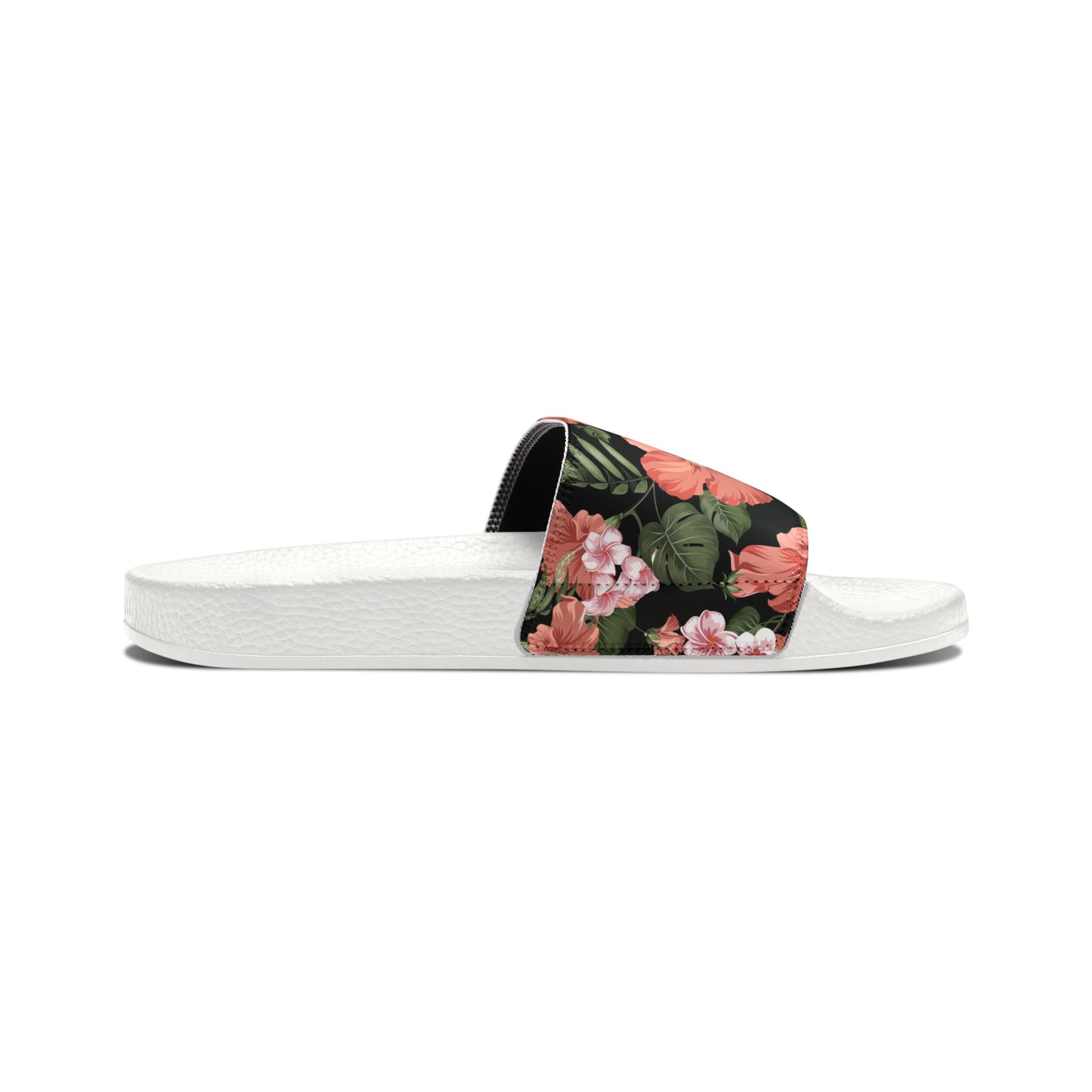 "Midnight Bloomscape" Women's Beach Sandals - Island Vibes For Life