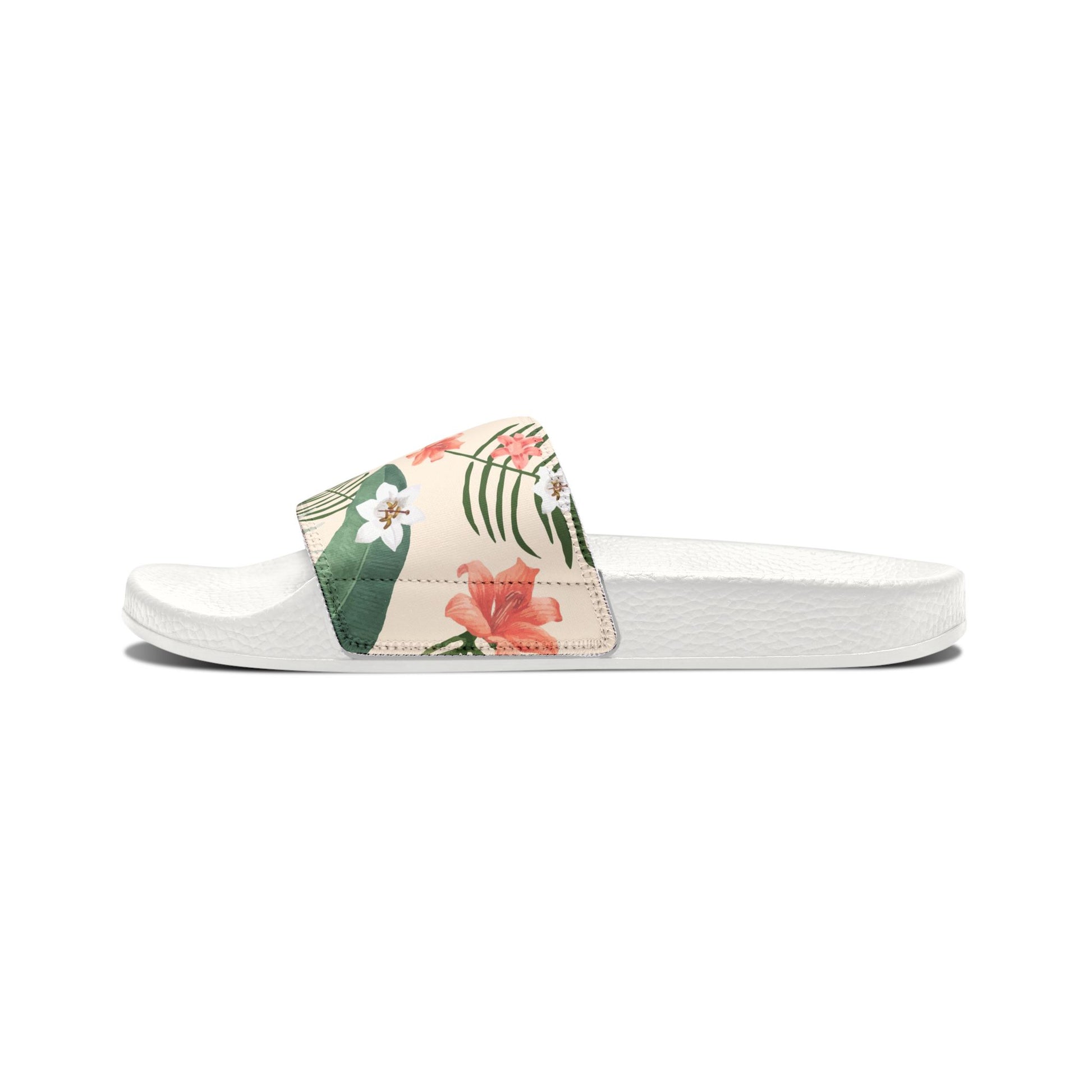 "Hibiscus Palm Oasis" Women's Beach Sandals - Island Vibes For Life