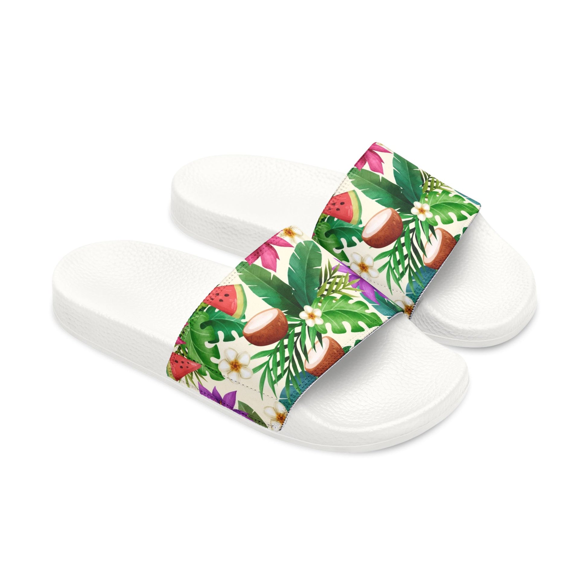 "Exotic Fruit Blossom" Men's Beach Sandals - Island Vibes For Life