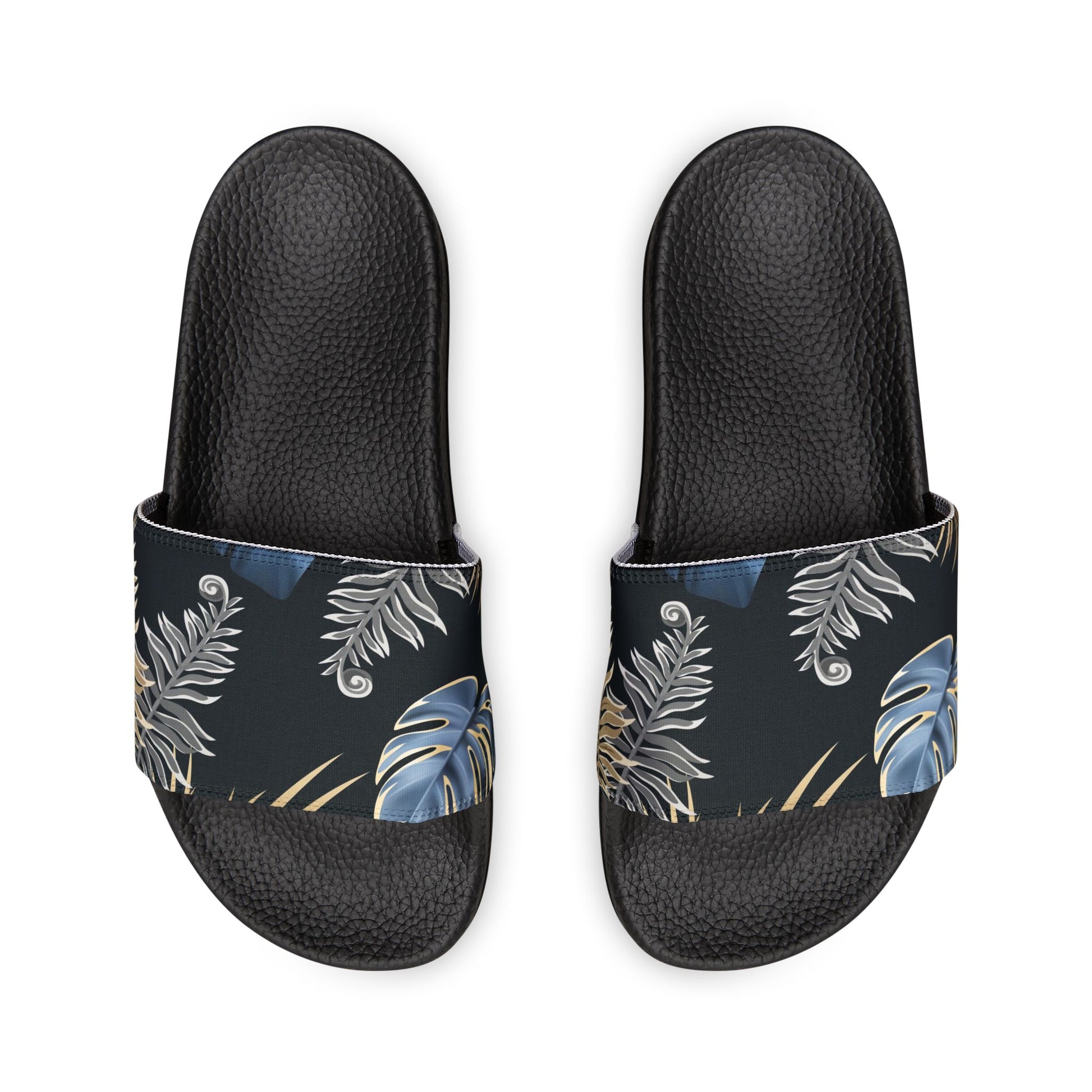 "Paradise Palms at Midnight" Men's Beach Sandals - Island Vibes For Life