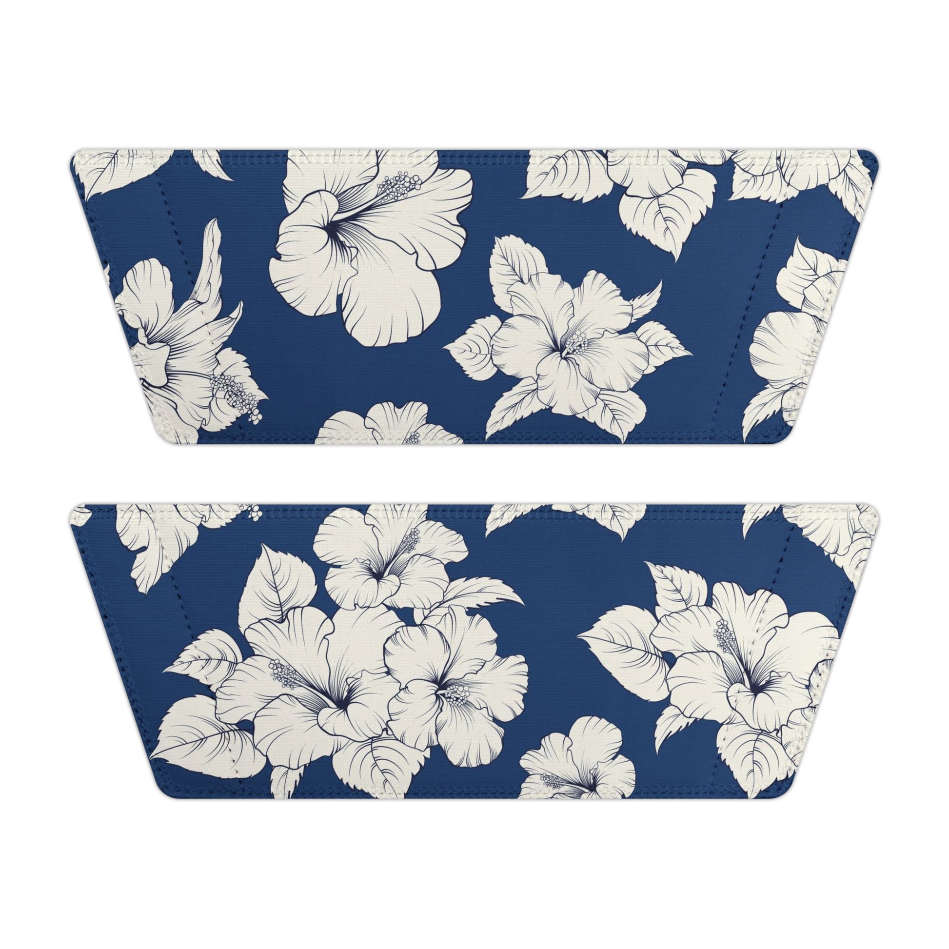 "Classic White Hibiscus" Men's Beach Sandals - Island Vibes For Life