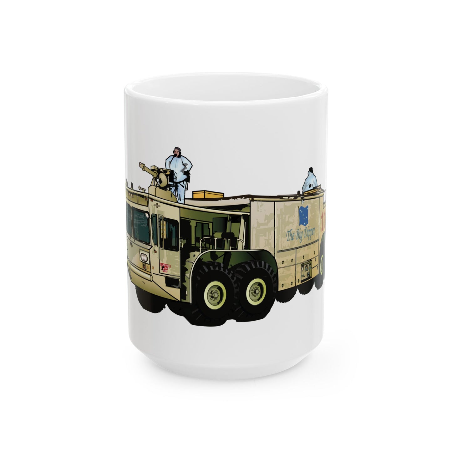 Chanute Era Crash Truck 2 Ceramic Mug, (11oz, 15oz)