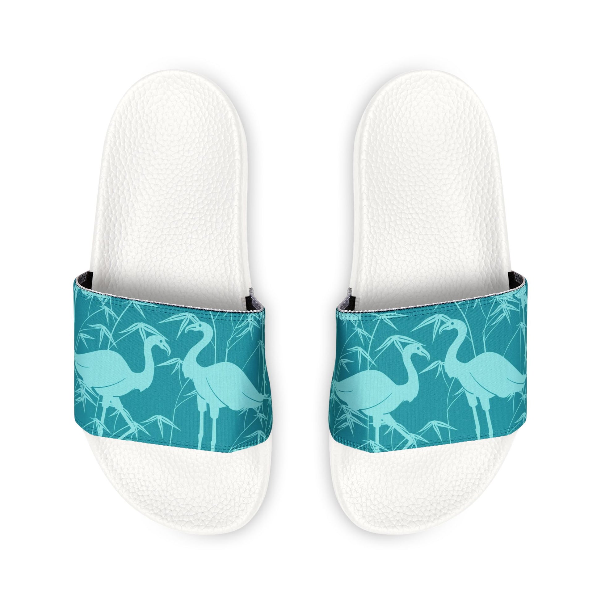 "Egrets In Teal" Women's Beach Sandals - Island Vibes For Life