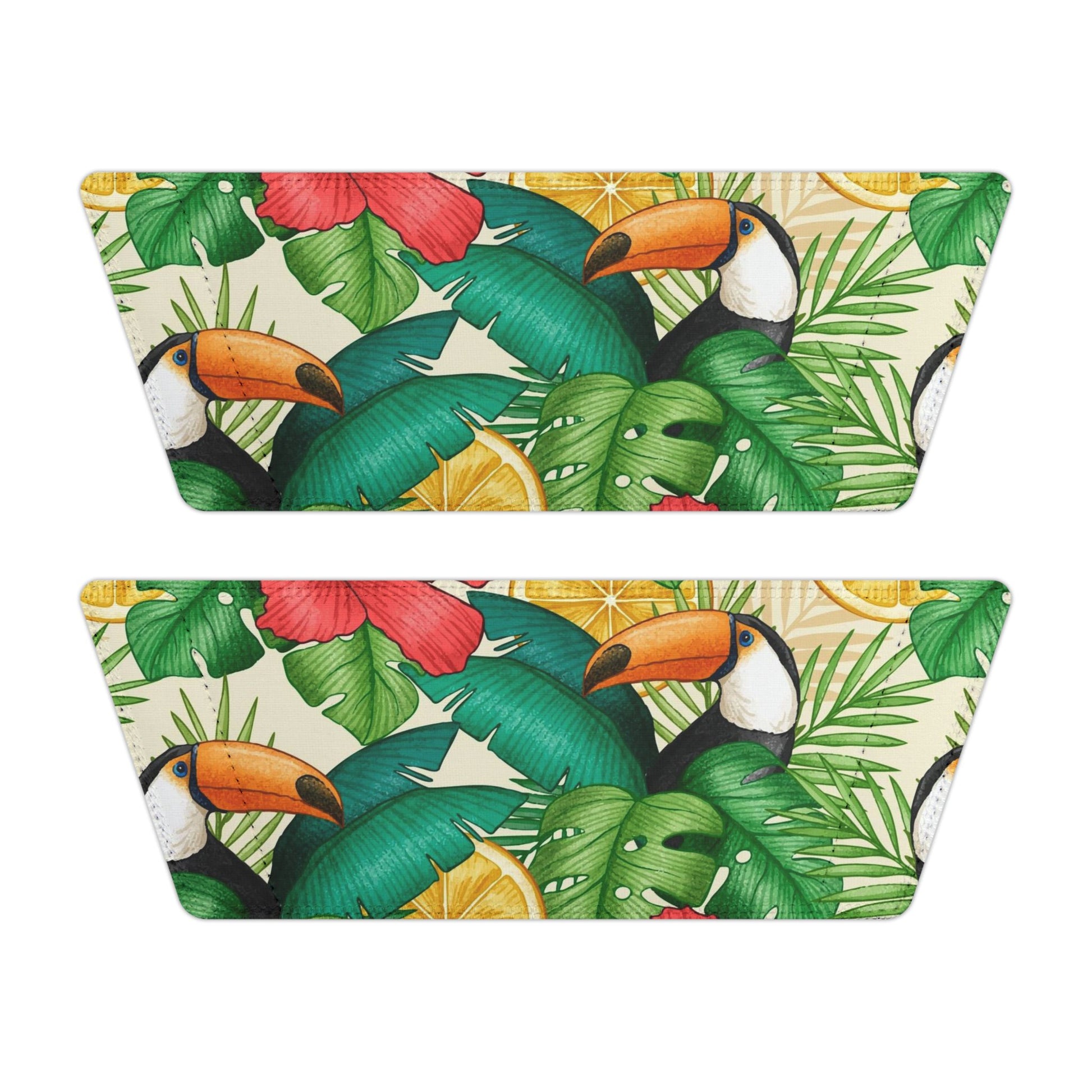 "Toucans Hiding in Hibiscus" Women's Beach Sandals - Island Vibes For Life