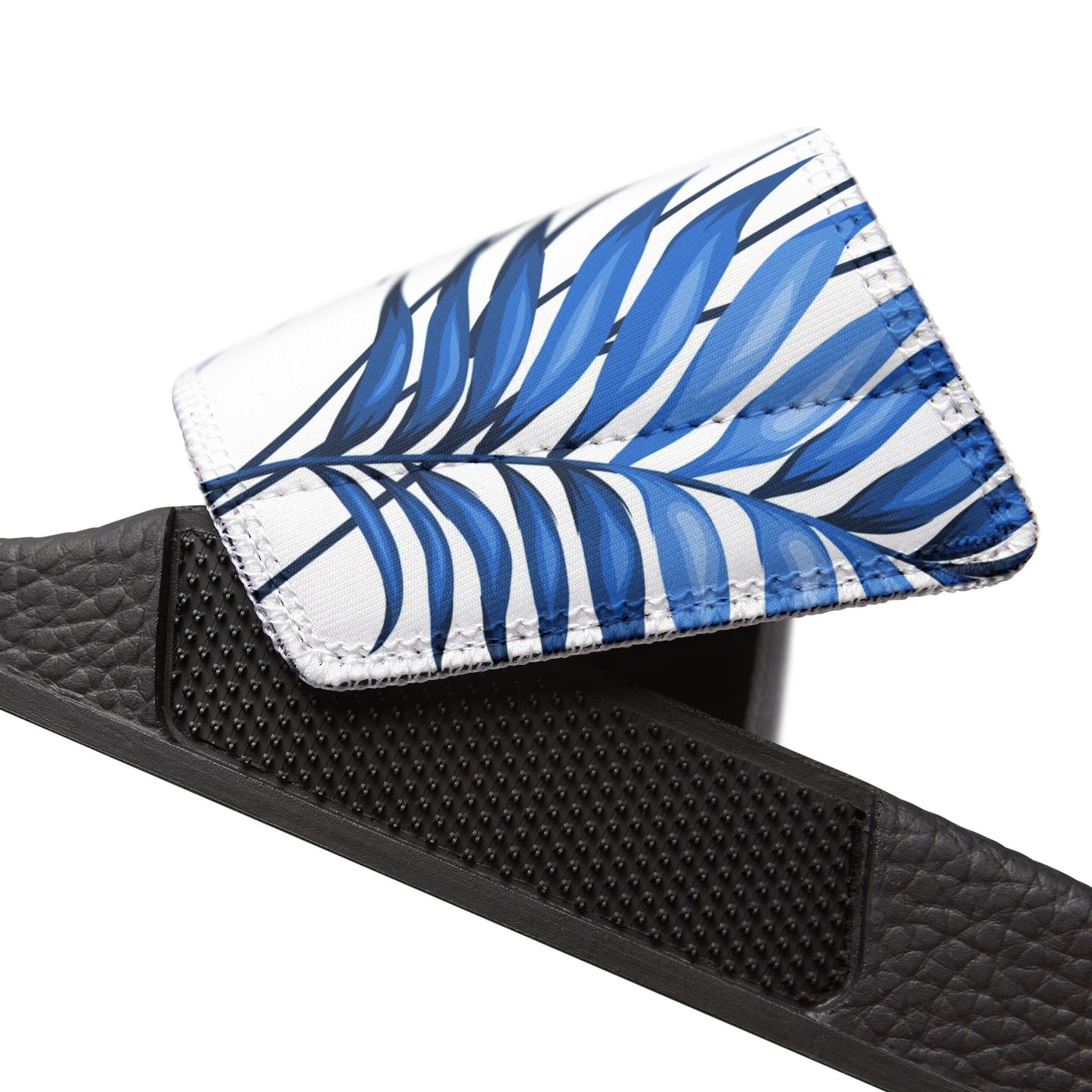 "Sapphire Palm Serenity" Women's Beach Sandals - Island Vibes For Life