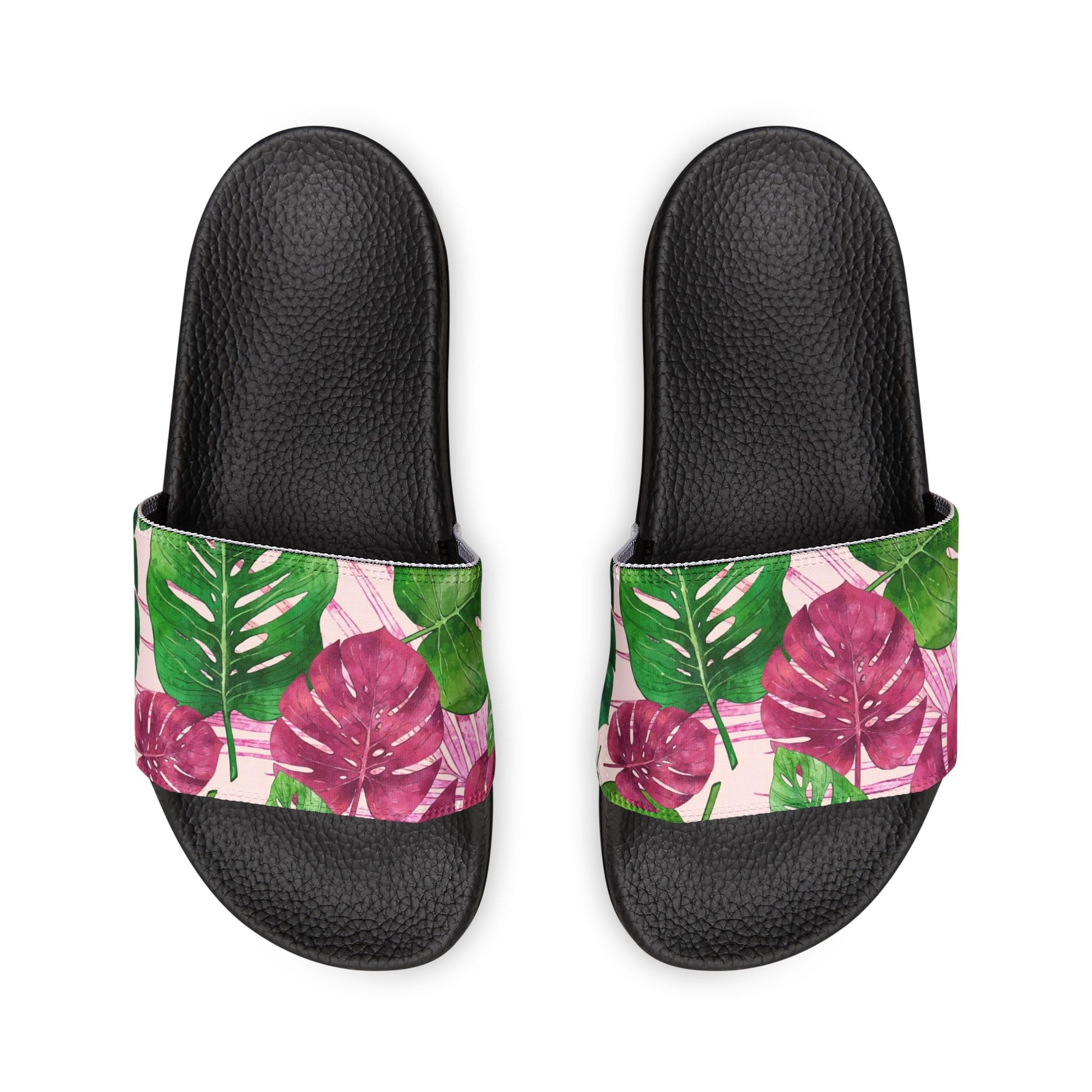 "Jungle Whispers: Coral Serenade" Women's Beach Sandals - Island Vibes For Life