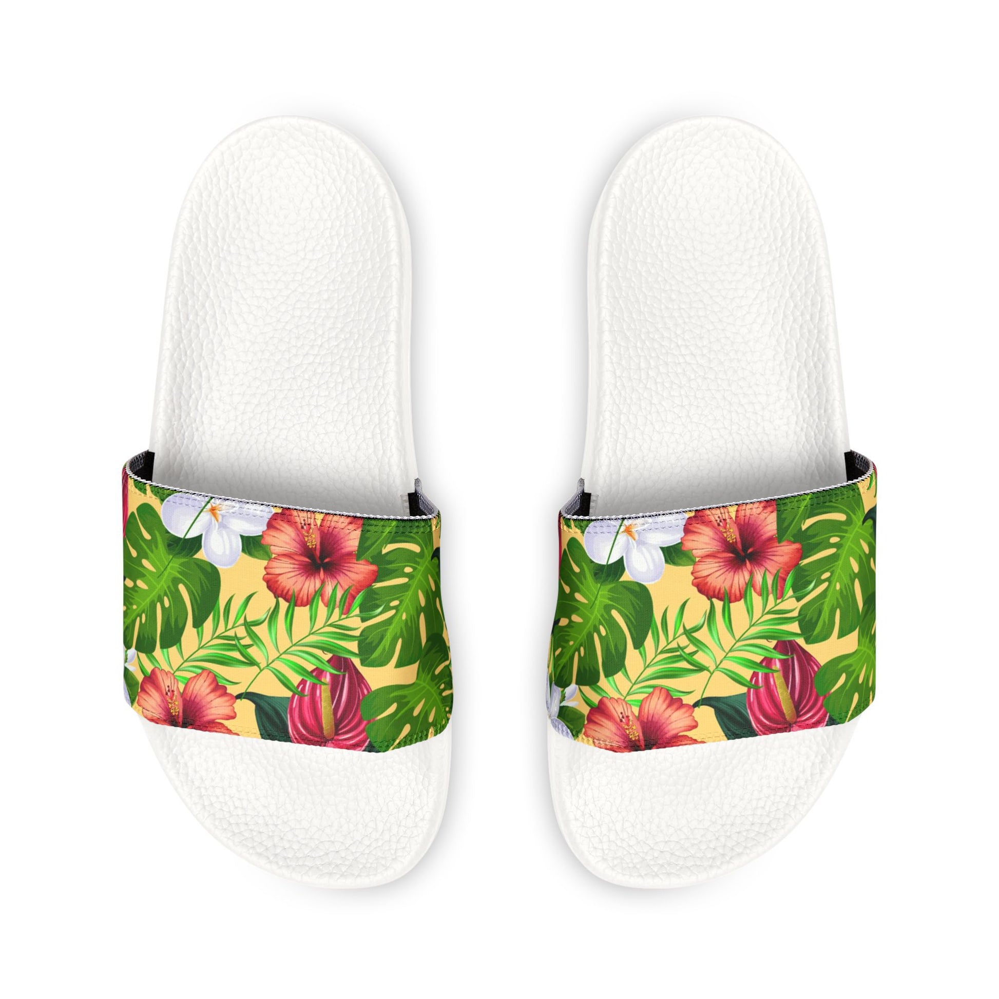 "Jungle Odyssey Hues: Golden Sun" Women's Beach Sandals - Island Vibes For Life