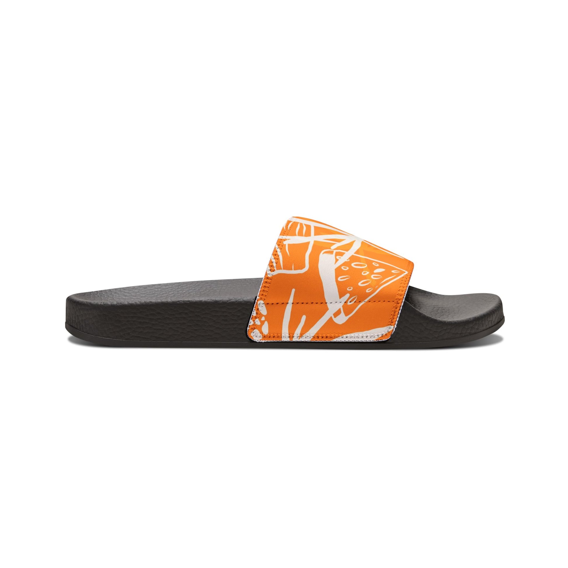 "Orange Pineapple Papaya Fusion" Men's Beach Sandals - Island Vibes For Life
