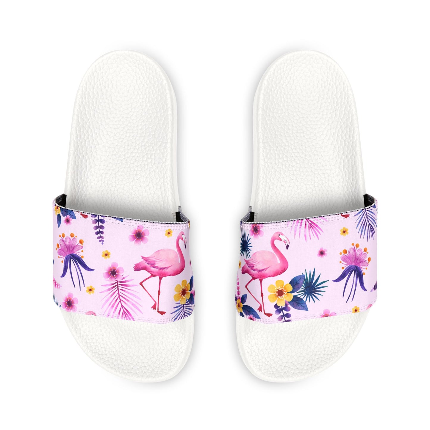 "Pink Flamingo Carnival: Exotic Bliss" Men's Beach Sandals - Island Vibes For Life