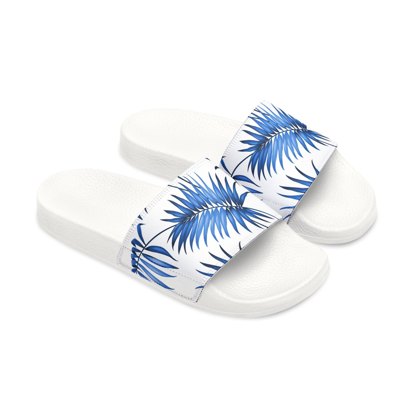 "Sapphire Palm Serenity" Men's Beach Sandals - Island Vibes For Life