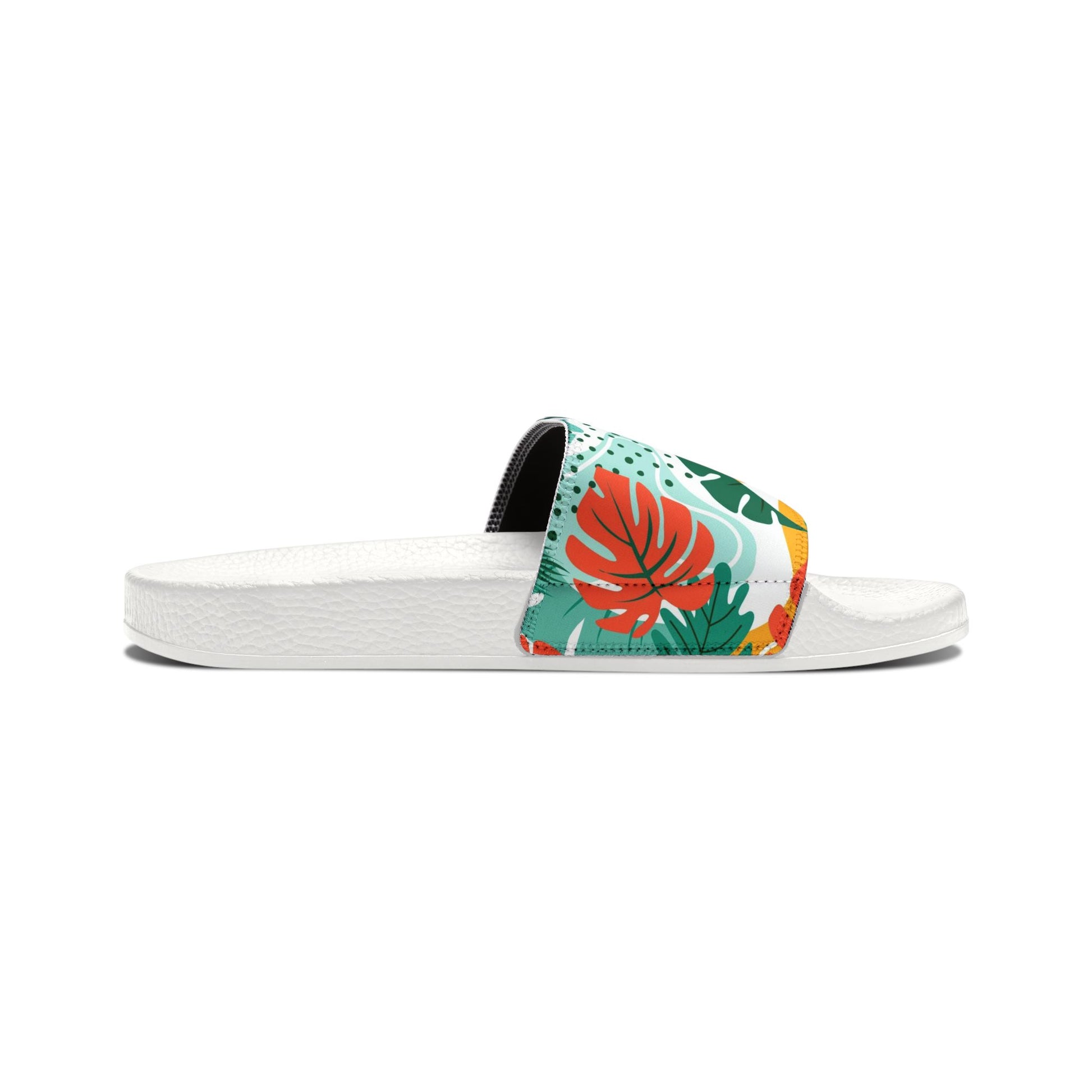 "Island Leaves Kaleidoscope" Women's Beach Sandals - Island Vibes For Life