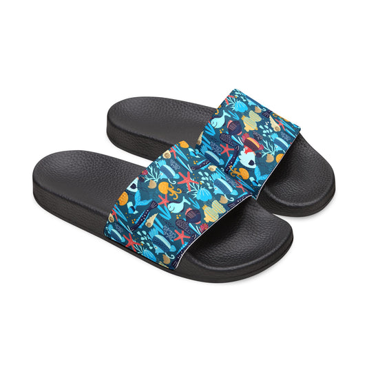"Aqua Wonderland" Men's Beach Sandals - Island Vibes For Life