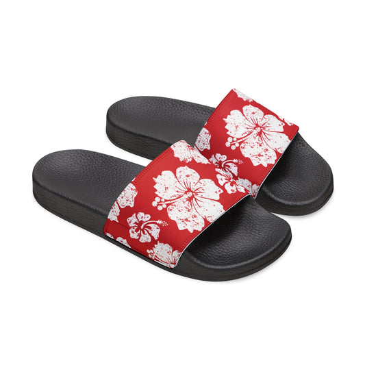 "Hibiscus Hues" Women's Beach Sandals - Island Vibes For Life
