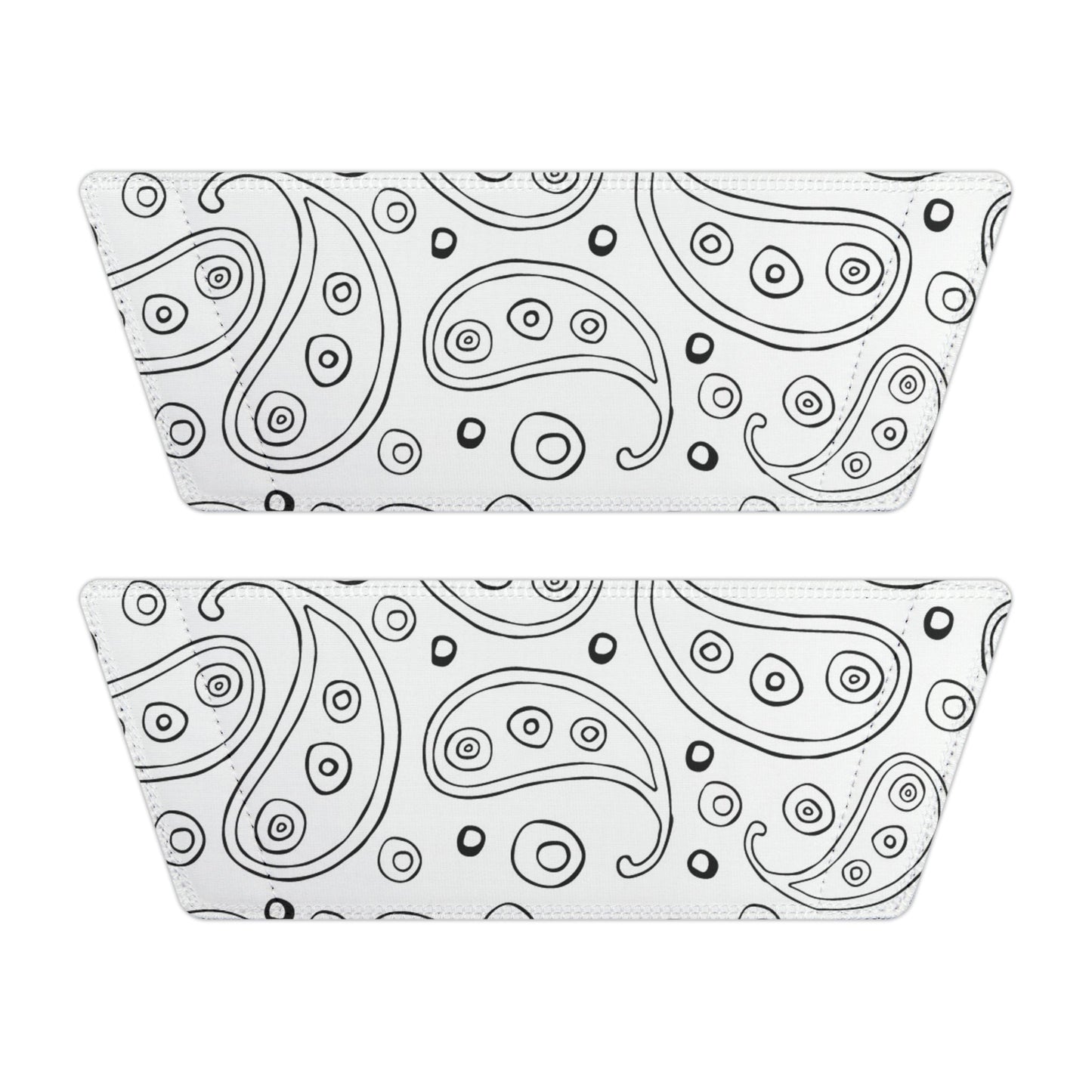 "White Paisley Breeze" Men's Beach Sandals - Island Vibes For Life