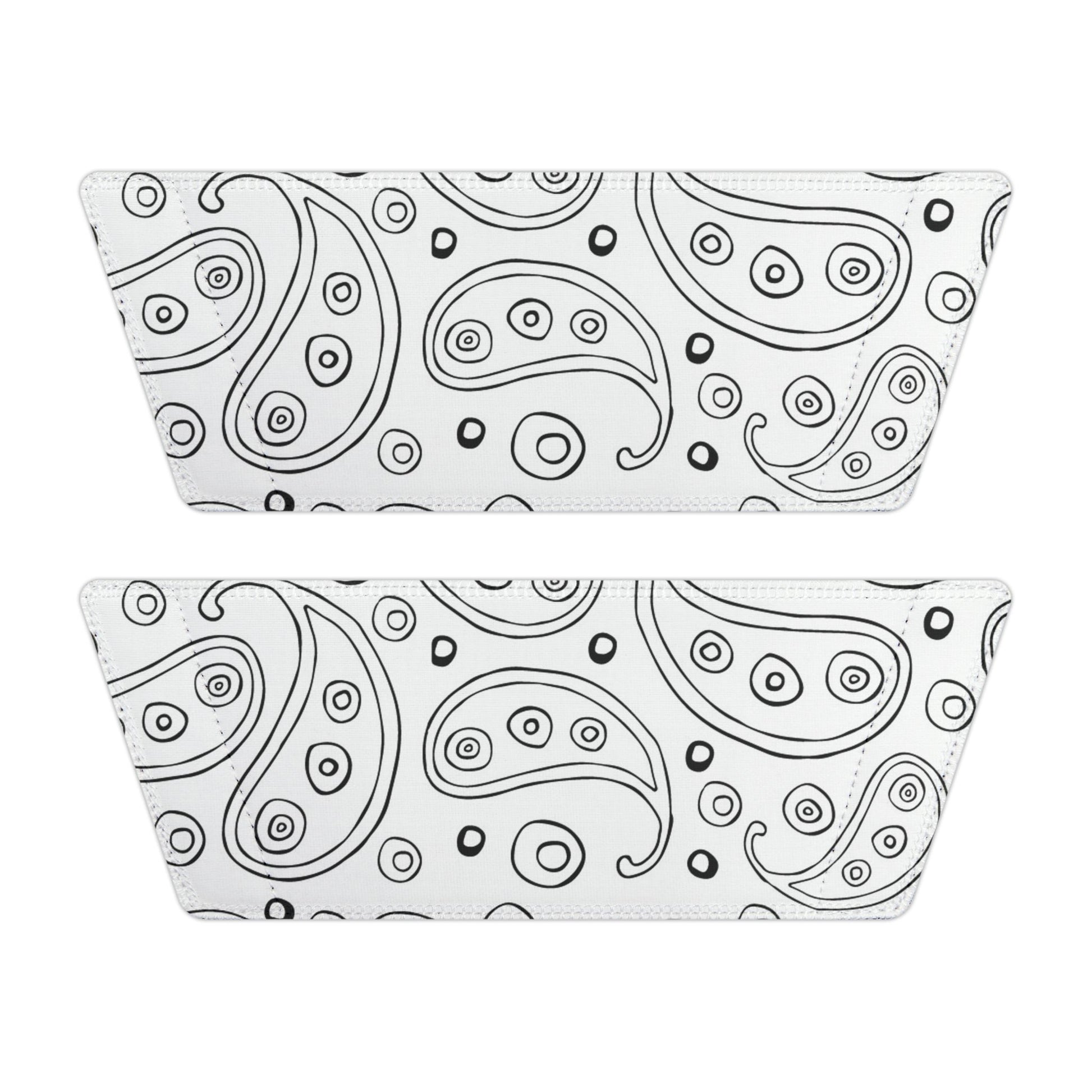 "White Paisley Breeze" Men's Beach Sandals - Island Vibes For Life