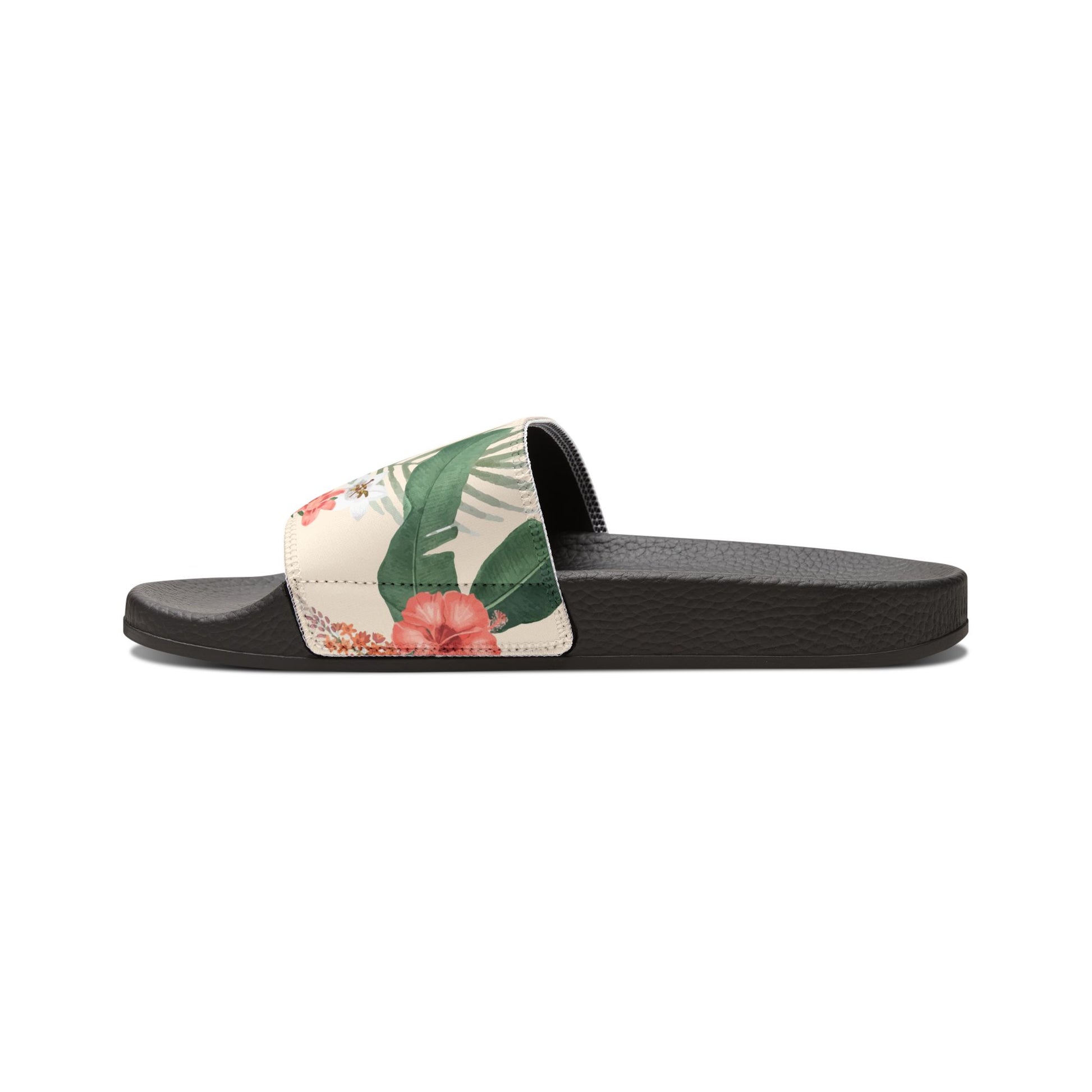 "Hibiscus Palm Oasis" Women's Beach Sandals - Island Vibes For Life