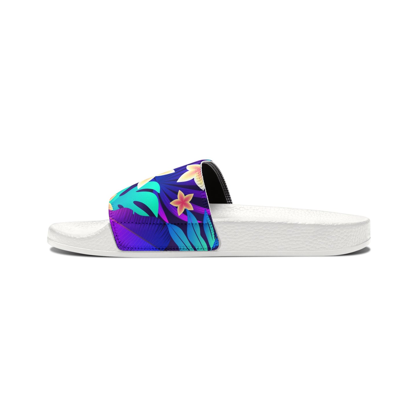 "Purple Paradise Blooms" Women's Beach Sandals - Island Vibes For Life