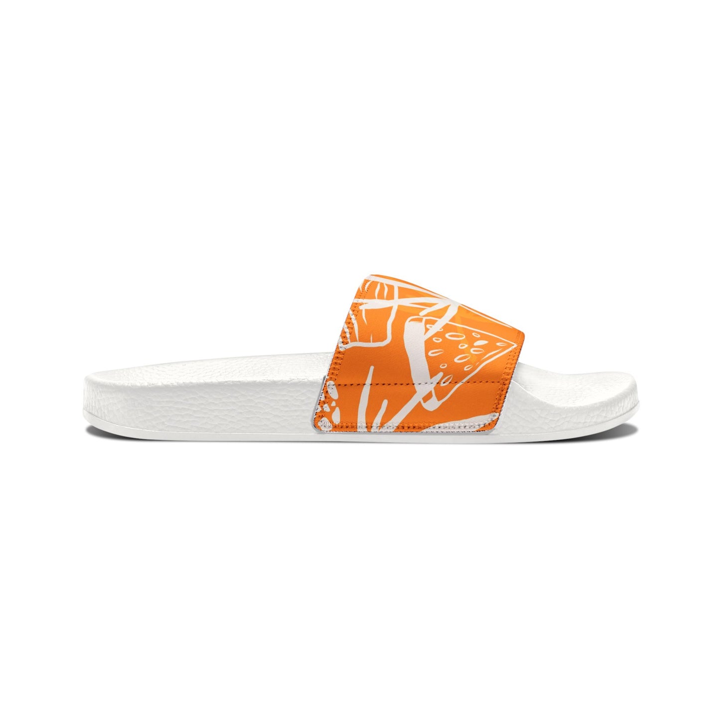 "Orange Pineapple Papaya Fusion" Men's Beach Sandals - Island Vibes For Life