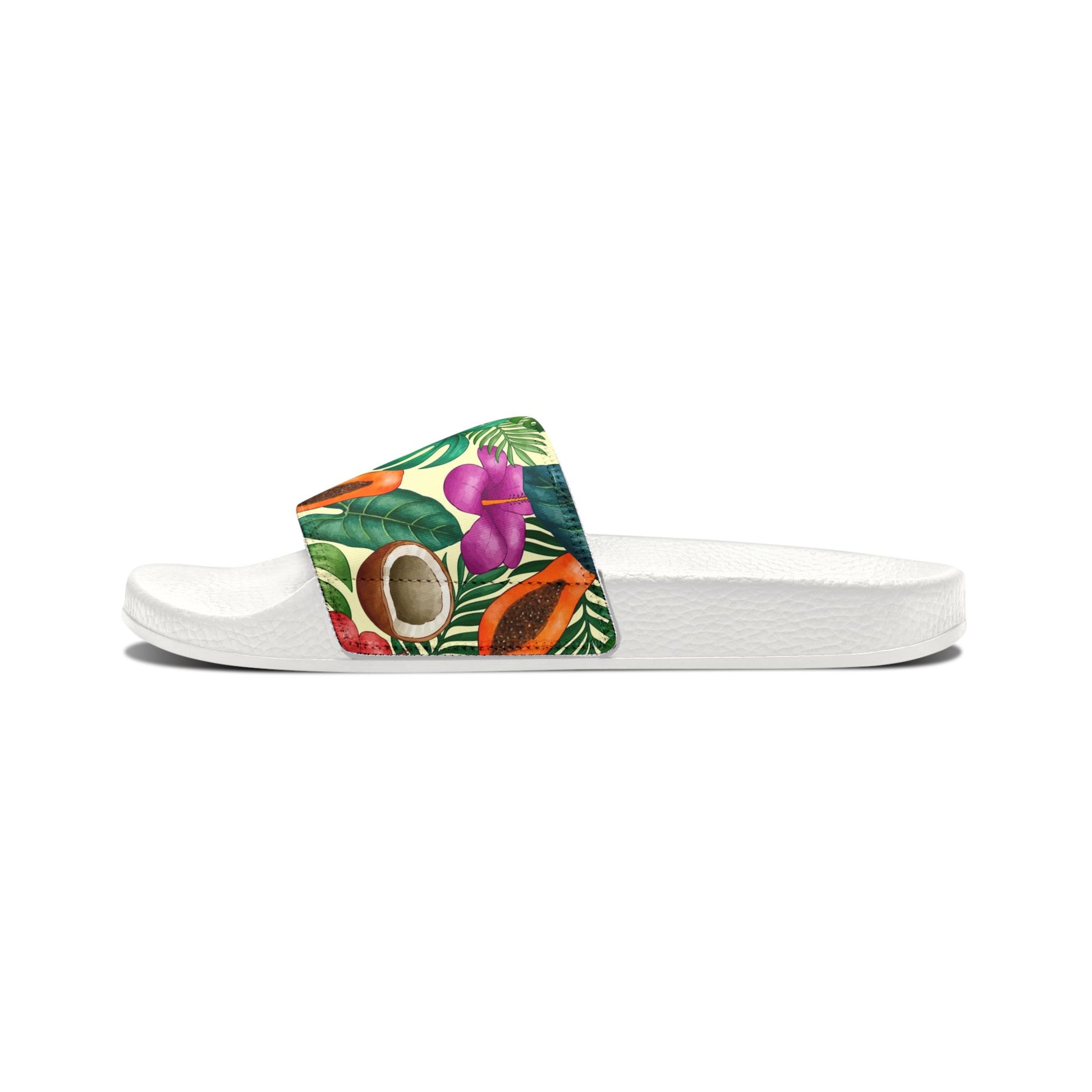"Island Extravaganza: Exotic Harvest" Men's Beach Sandals - Island Vibes For Life