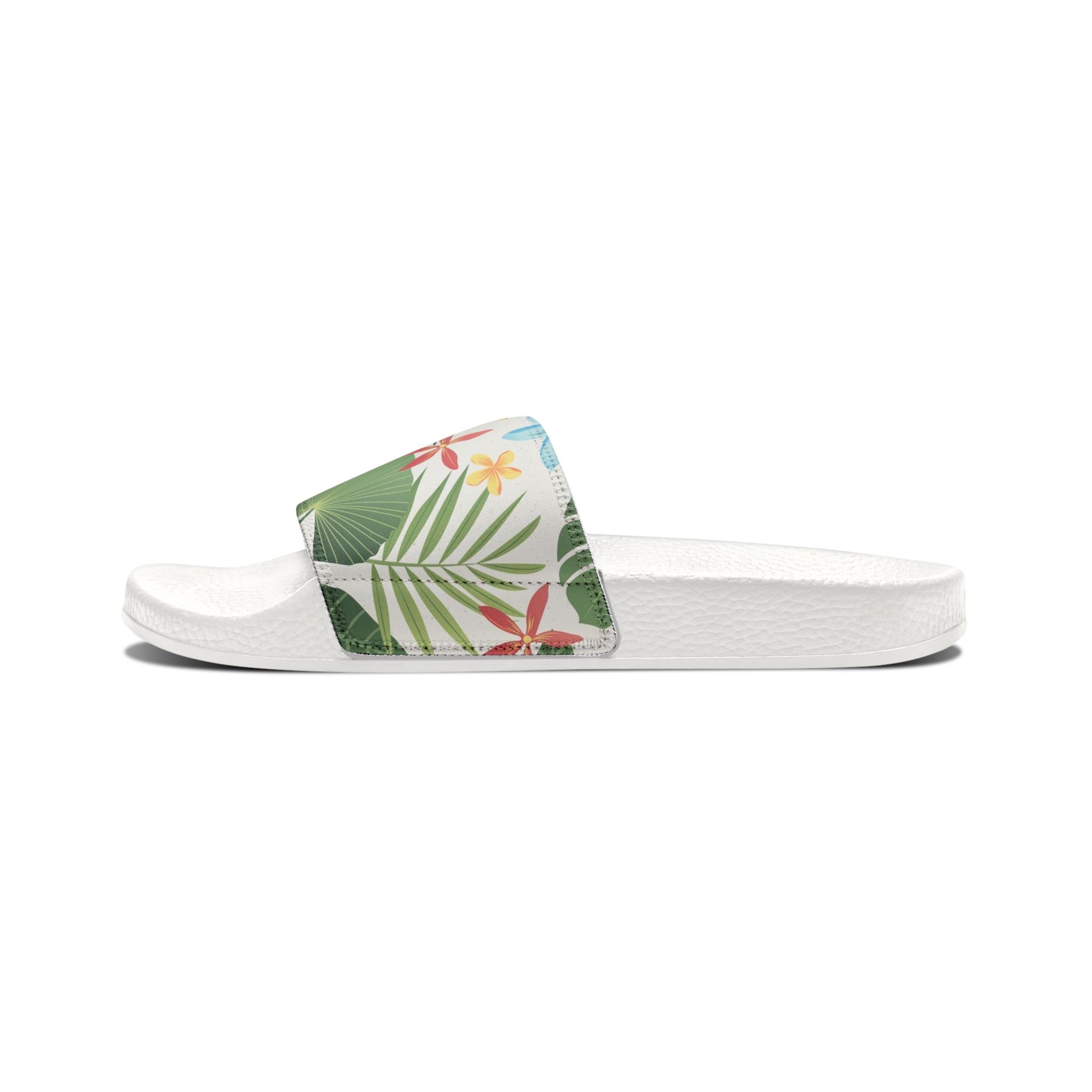"Caribbean Leaf Carnival" Women's Beach Sandals - Island Vibes For Life