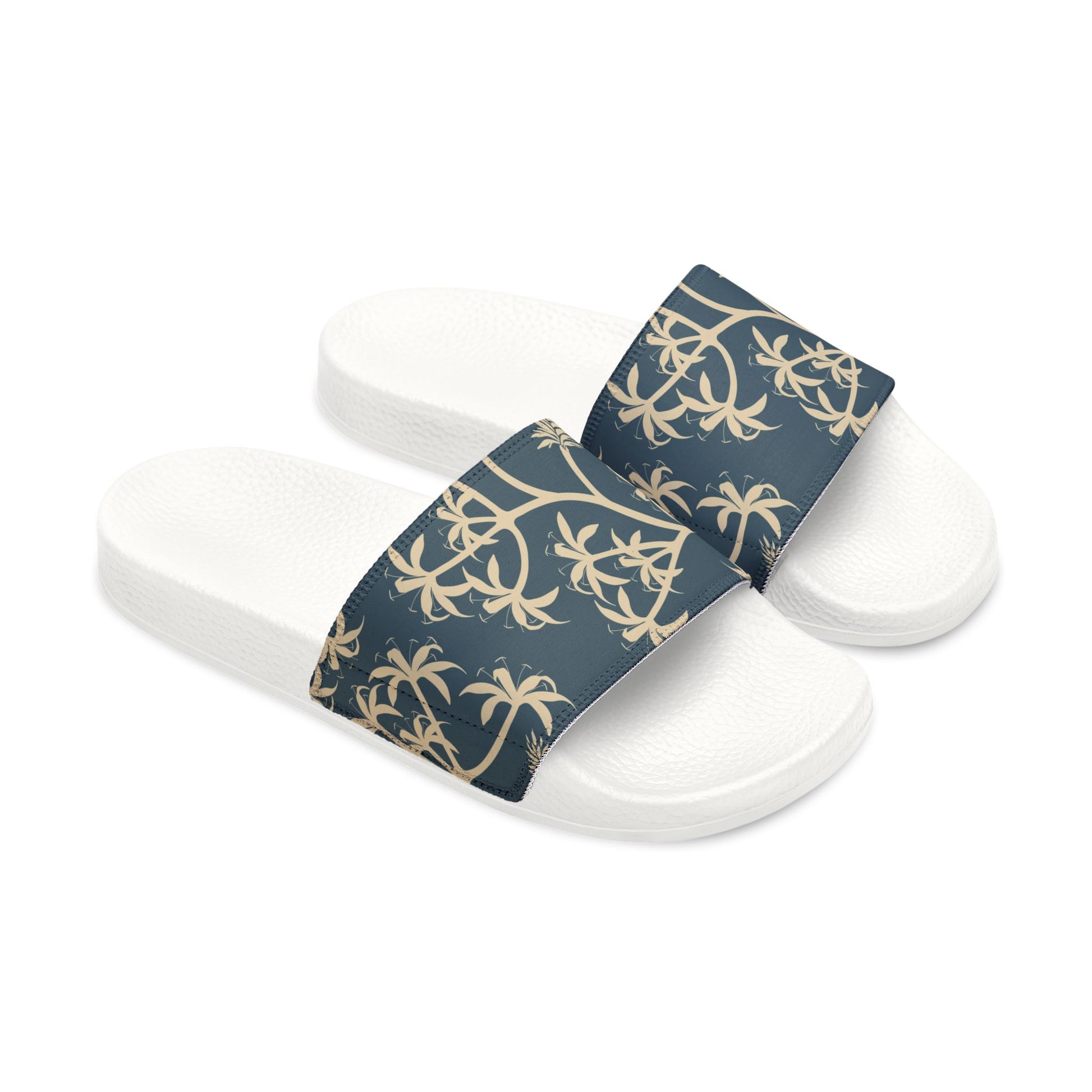 "Earthy Bluescape Oasis" Women's Beach Sandals - Island Vibes For Life