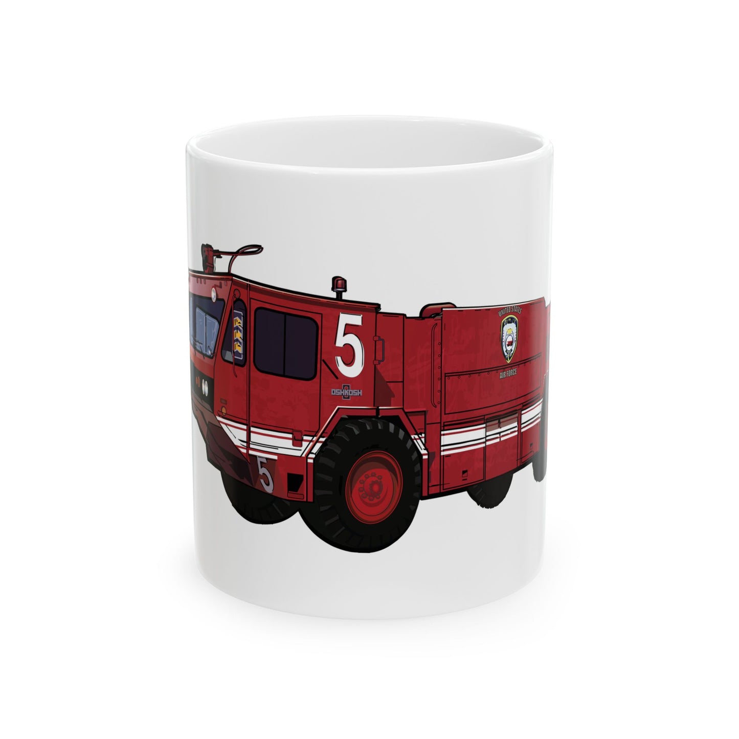 Chanute Era Crash Truck 3 Ceramic Mug, (11oz, 15oz)