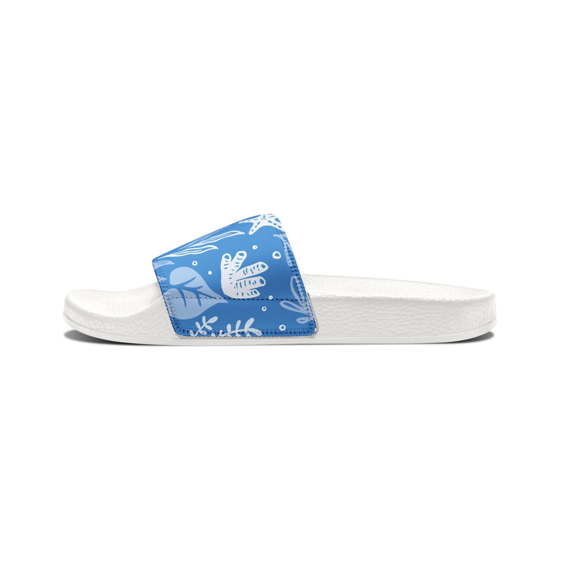 "Marine Marvels: Blue Serenade" Men's Beach Sandals - Island Vibes For Life