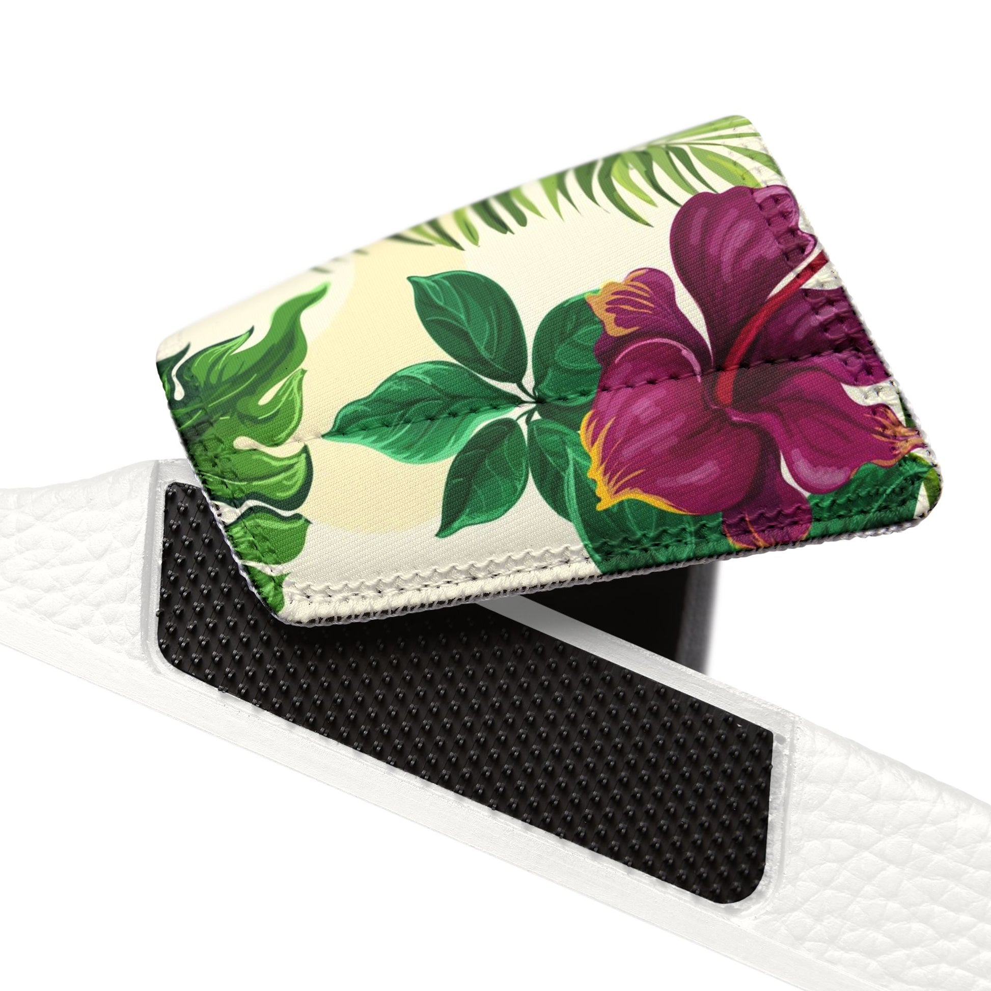 "Sunny Hibiscus Blooms" Women's Beach Sandals - Island Vibes For Life