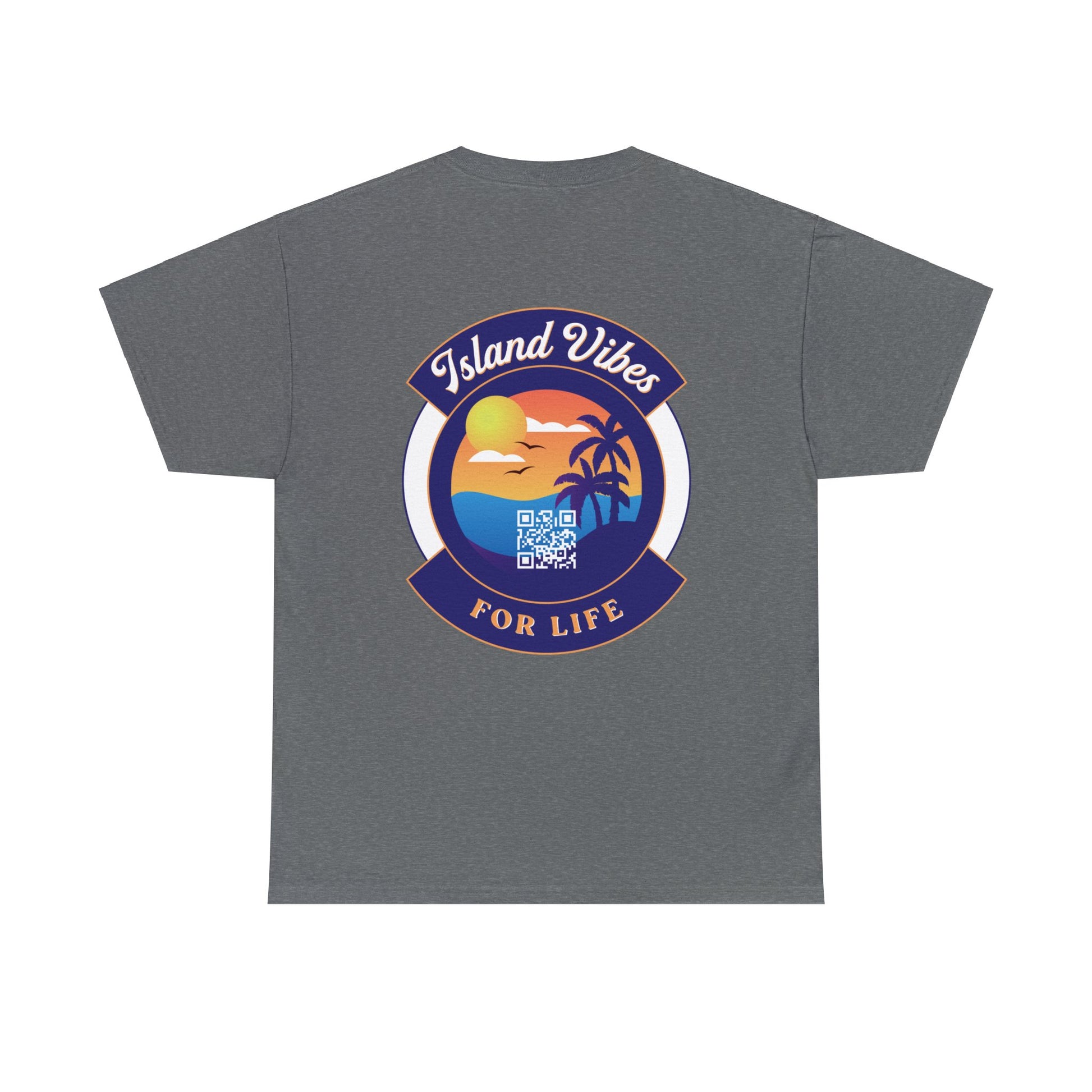 Island Vibes For Life Heavy Cotton Tee - Island Vibes For Life