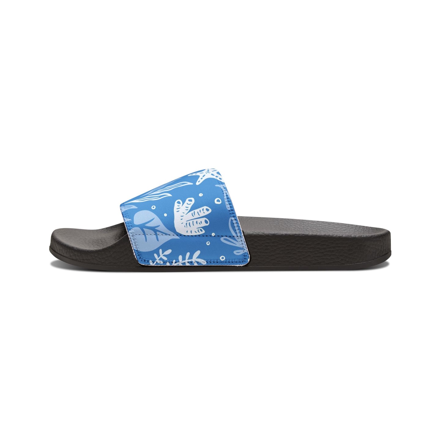 "Marine Marvels: Blue Serenade" Men's Beach Sandals - Island Vibes For Life