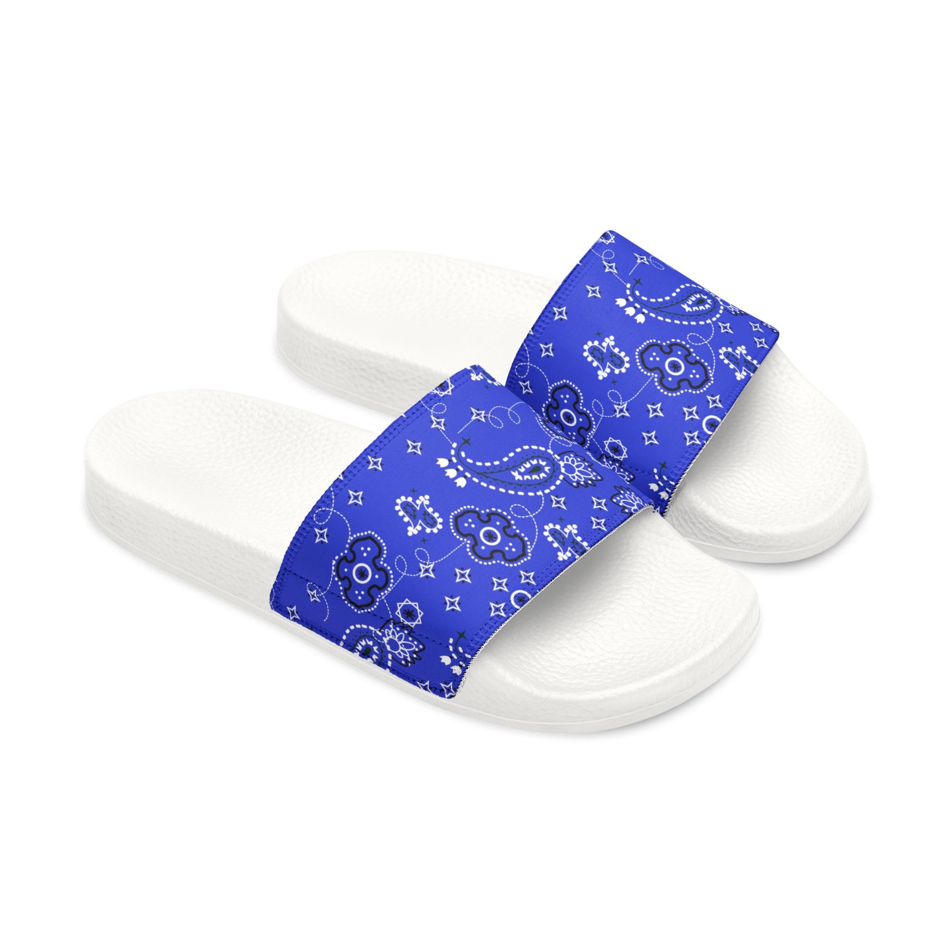 "Blue Paisley Bliss" Women's Beach Sandals - Island Vibes For Life
