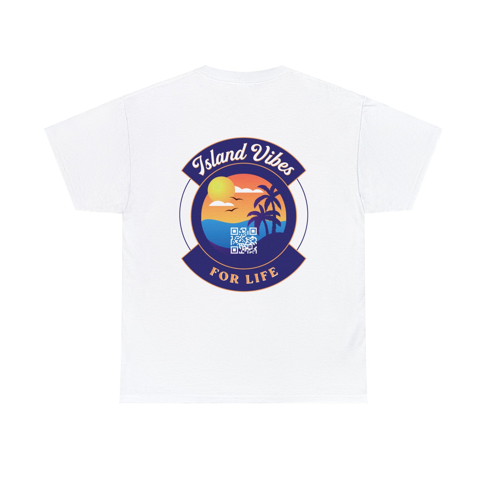 Island Vibes For Life Heavy Cotton Tee - Island Vibes For Life