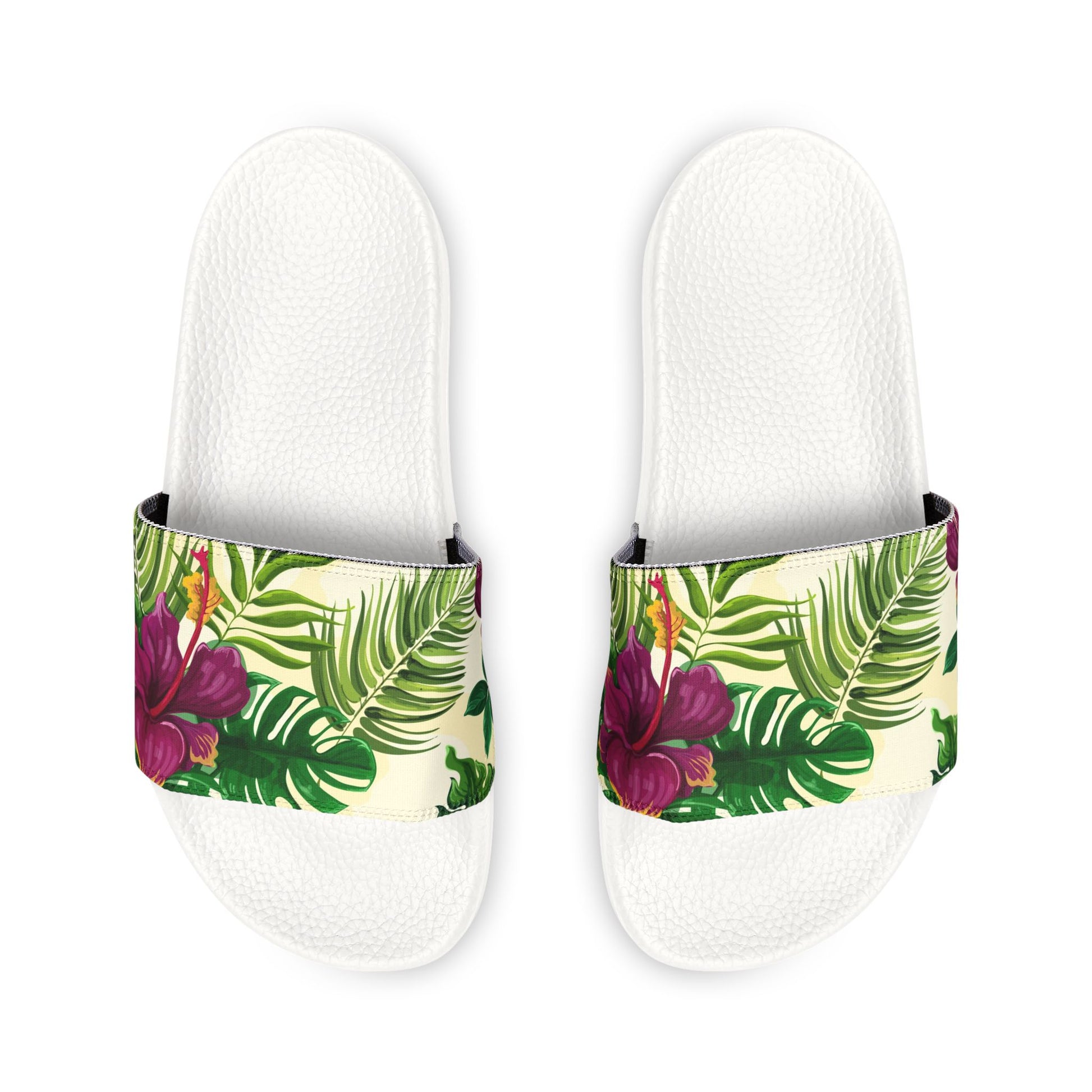 "Sunny Hibiscus Blooms" Women's Beach Sandals - Island Vibes For Life