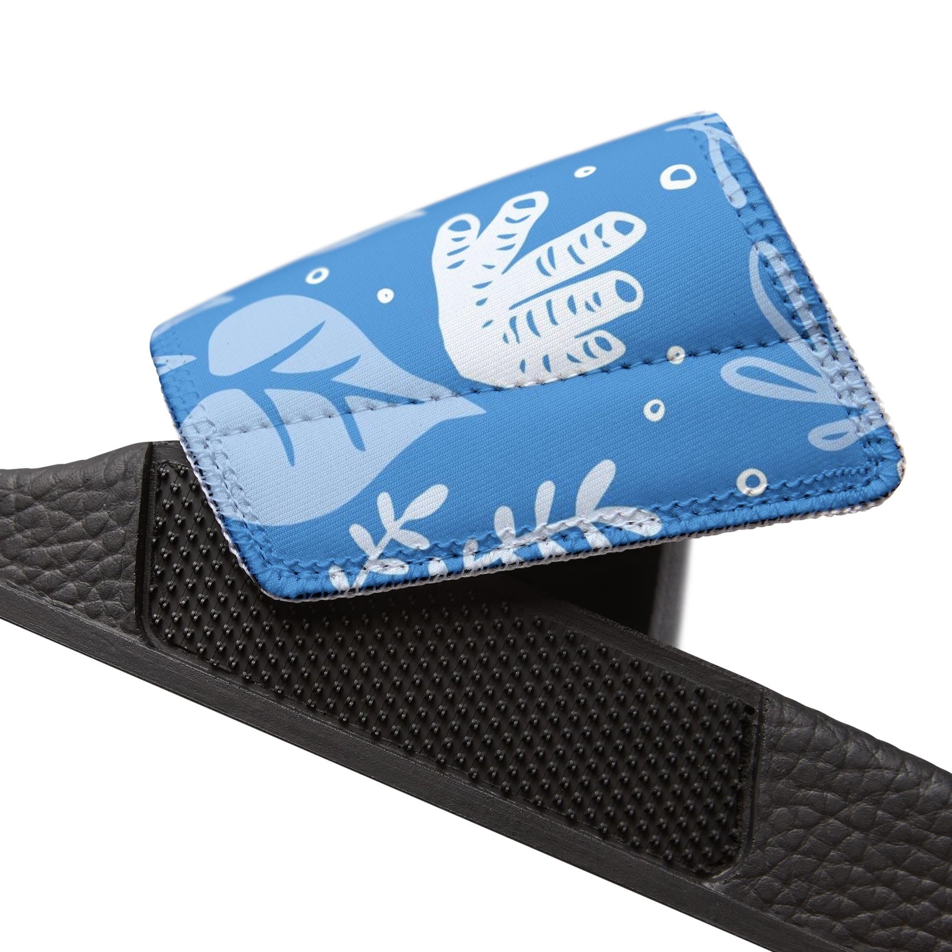 "Marine Marvels: Blue Serenade" Men's Beach Sandals - Island Vibes For Life