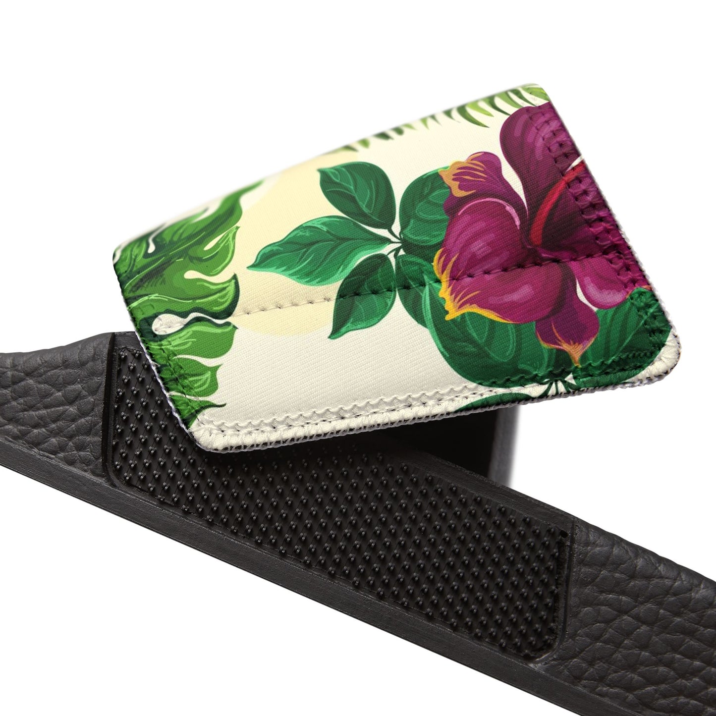 "Sunny Hibiscus Blooms" Men's Beach Sandals - Island Vibes For Life