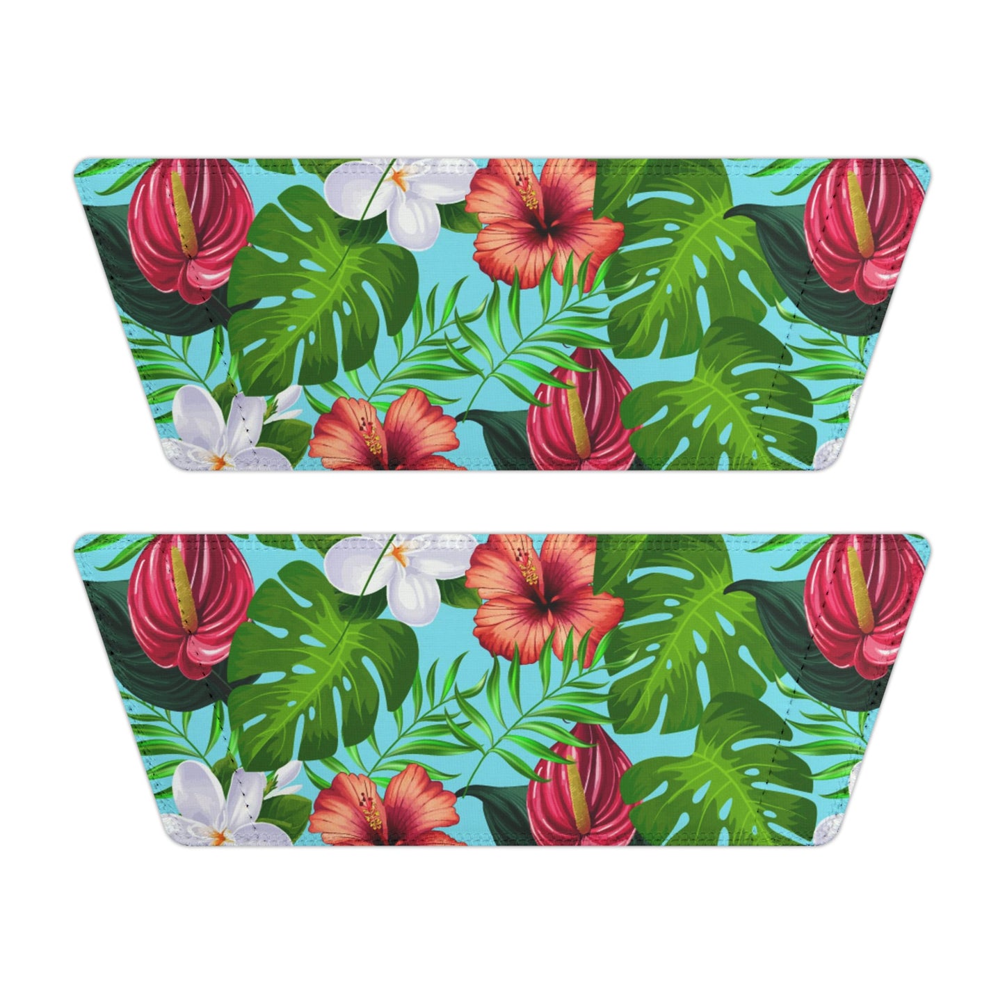 "Jungle Odyssey Hues: Celadon Blue" Men's Beach Sandals - Island Vibes For Life