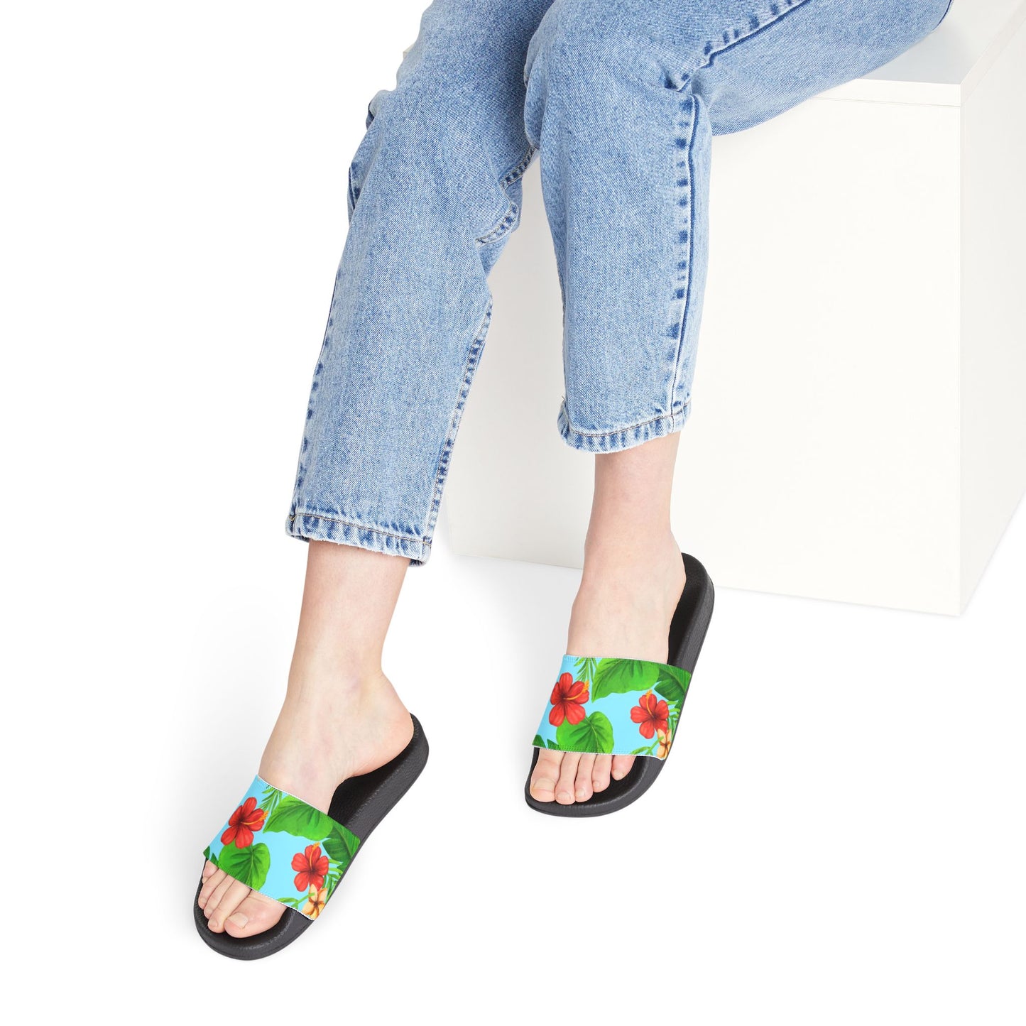 "Tropical Dreamscapes" Women's Beach Sandals - Island Vibes For Life